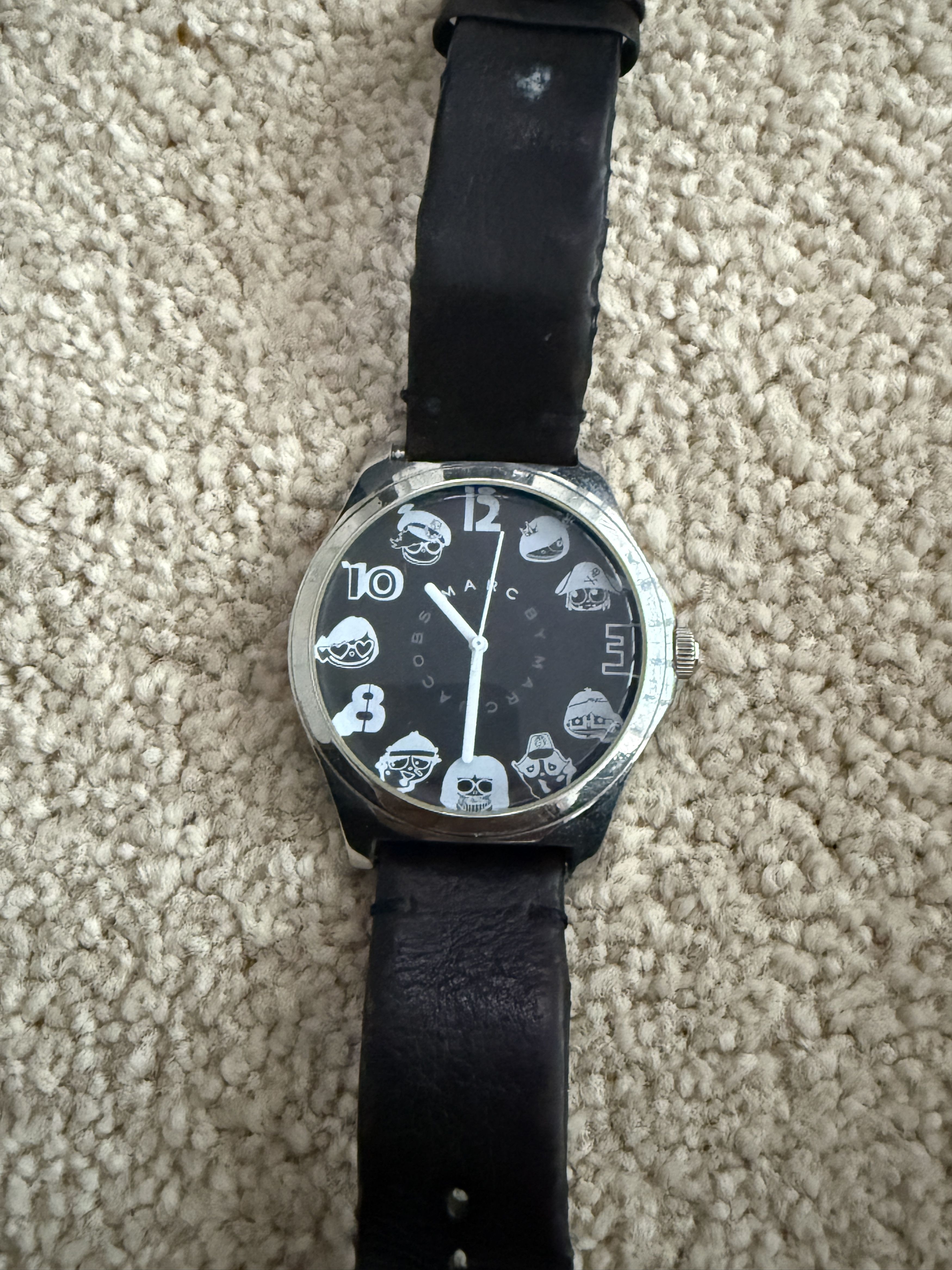 Marc by Marc Jacobs Marc by Marc Jacobs SS Funny Faces Black Watch Cute Size ONE SIZE - 4 Thumbnail