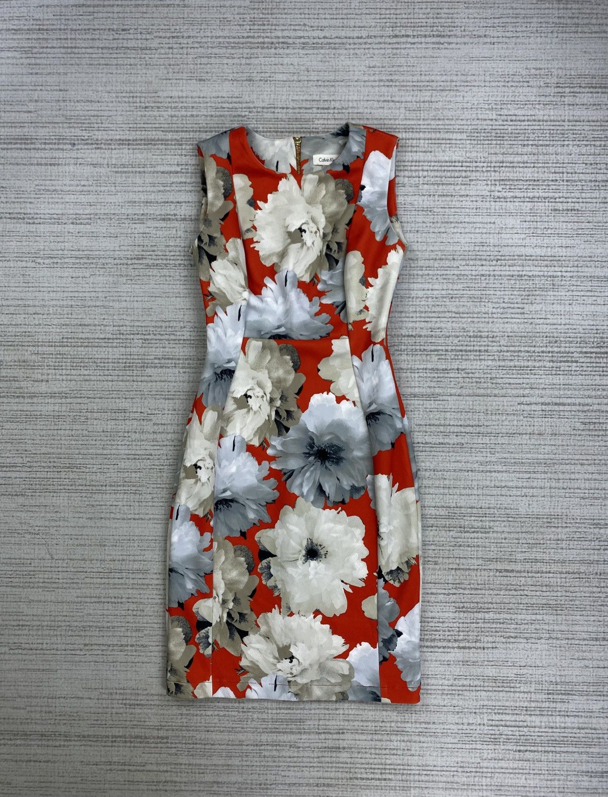 Calvin Klein × Vintage Vintage Calvin Klein Full Printed Floral Sleeveless Dress Size XS / US 0-2 / IT 36-38 - 1 Thumbnail