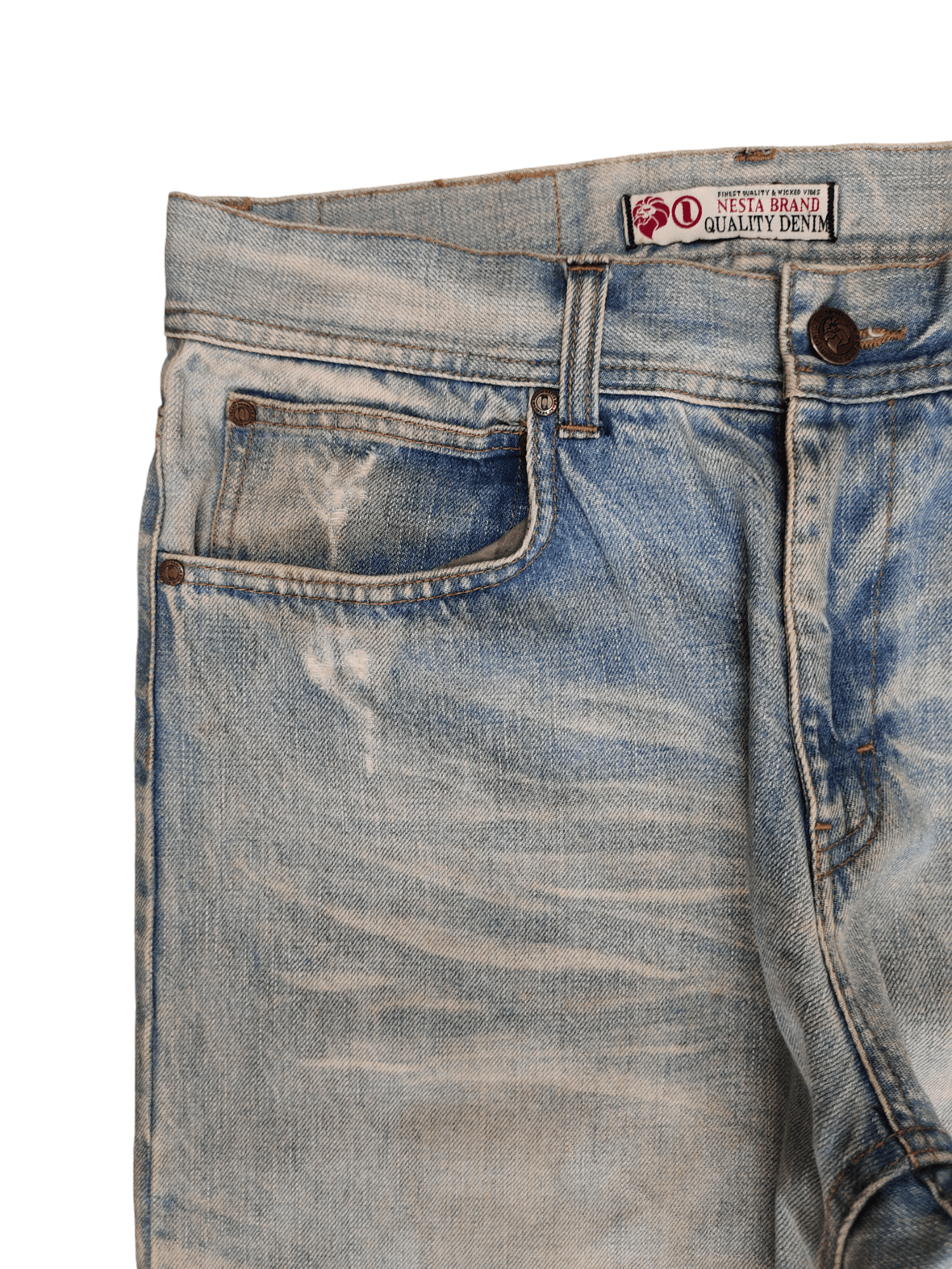 Comme des Garcons × Undercover Nesta Brand Distress Faded Clawmark Jeans Undercover Style Size US 32 / EU 48 - 12 Thumbnail