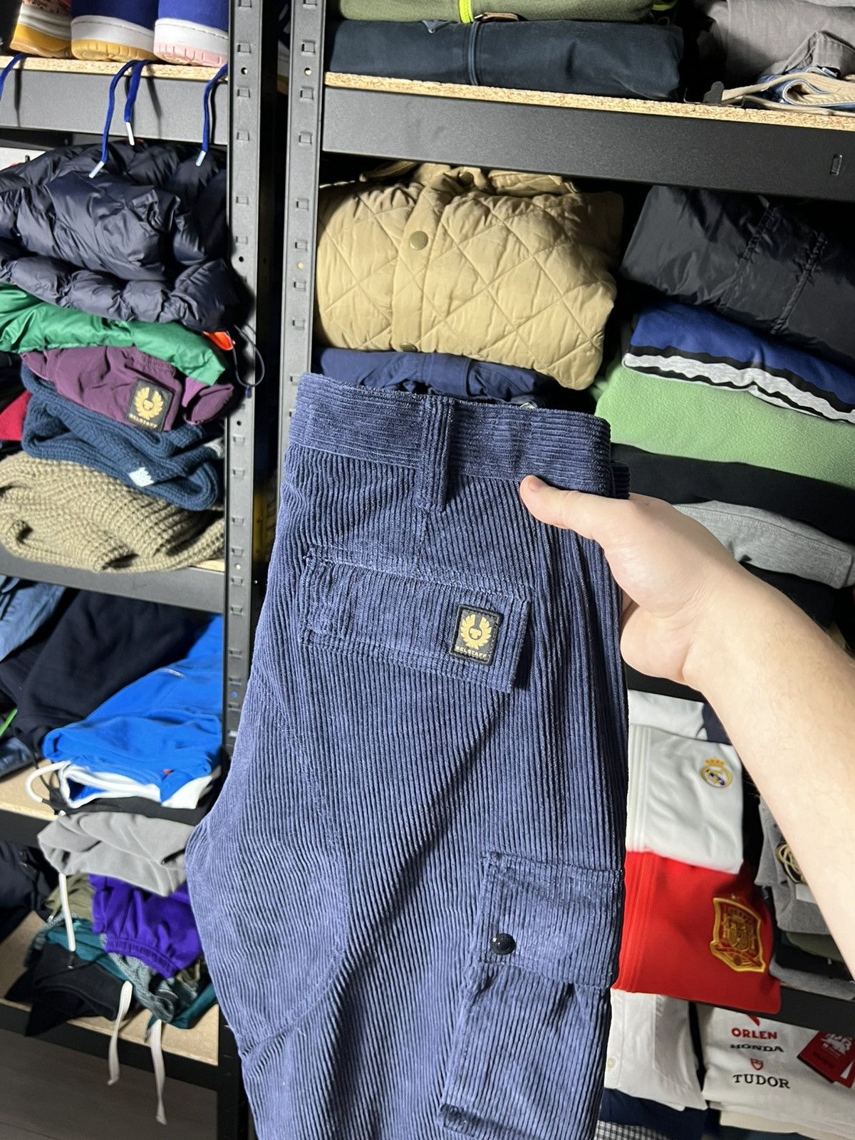 Belstaff NWT Belstaff Trailmaster Cargo Pants Military Corduroy Navy Size US 32 / EU 48 - 20 Thumbnail