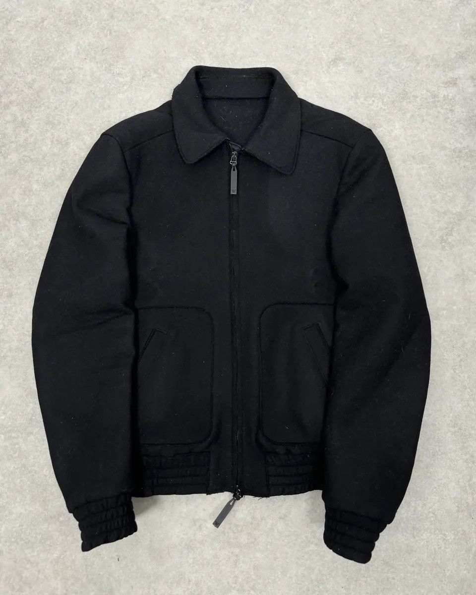 Emporio Armani 2010s Emporio Armani Tactical Black Cozy Bomber Jacket Size US M / EU 48-50 / 2 - 1 Thumbnail