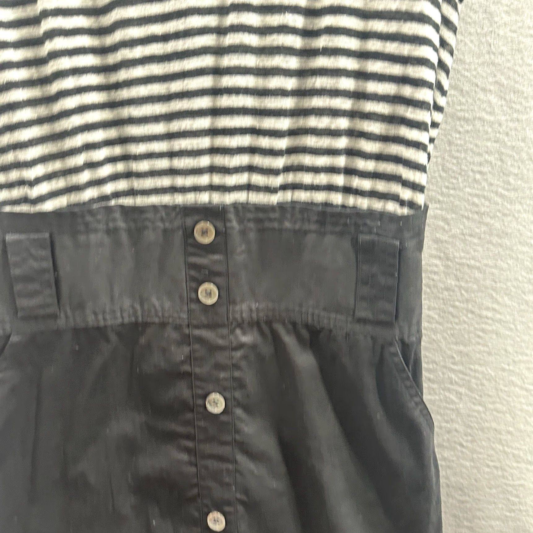 Veronica Beard VERONICA BEARD Dress Maxi Shirt Womens S Linen Blend Stripe 90s Casual Size 28" / US 6 / IT 42 - 5 Thumbnail