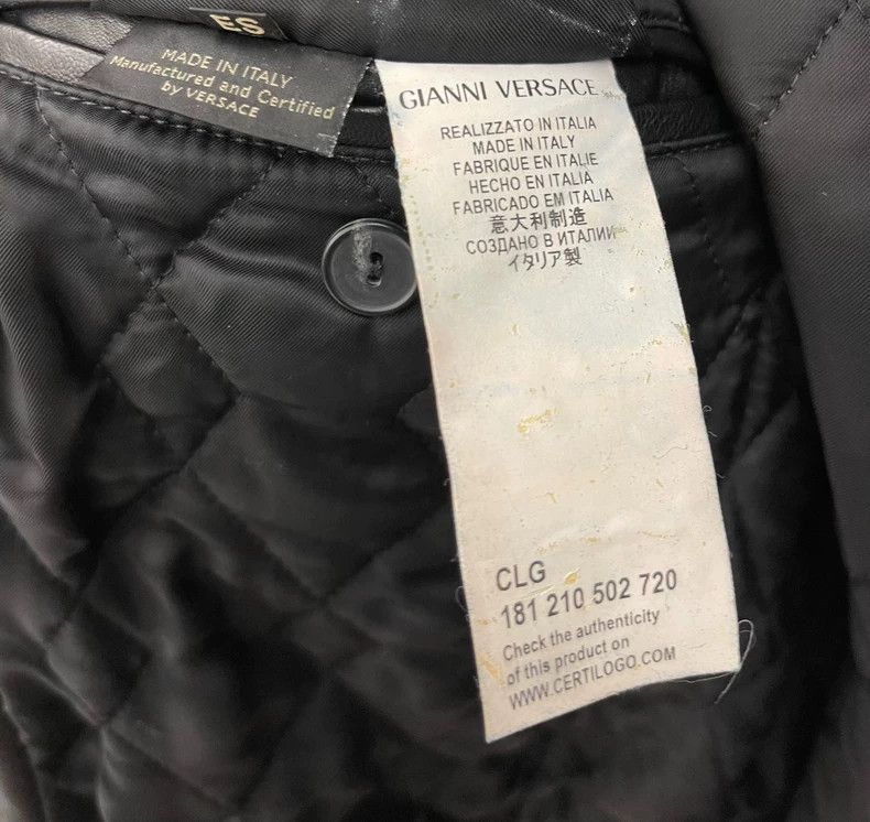 Versace Versace Motorcycle leather coat Size US S / EU 44-46 / 1 - 7 Thumbnail