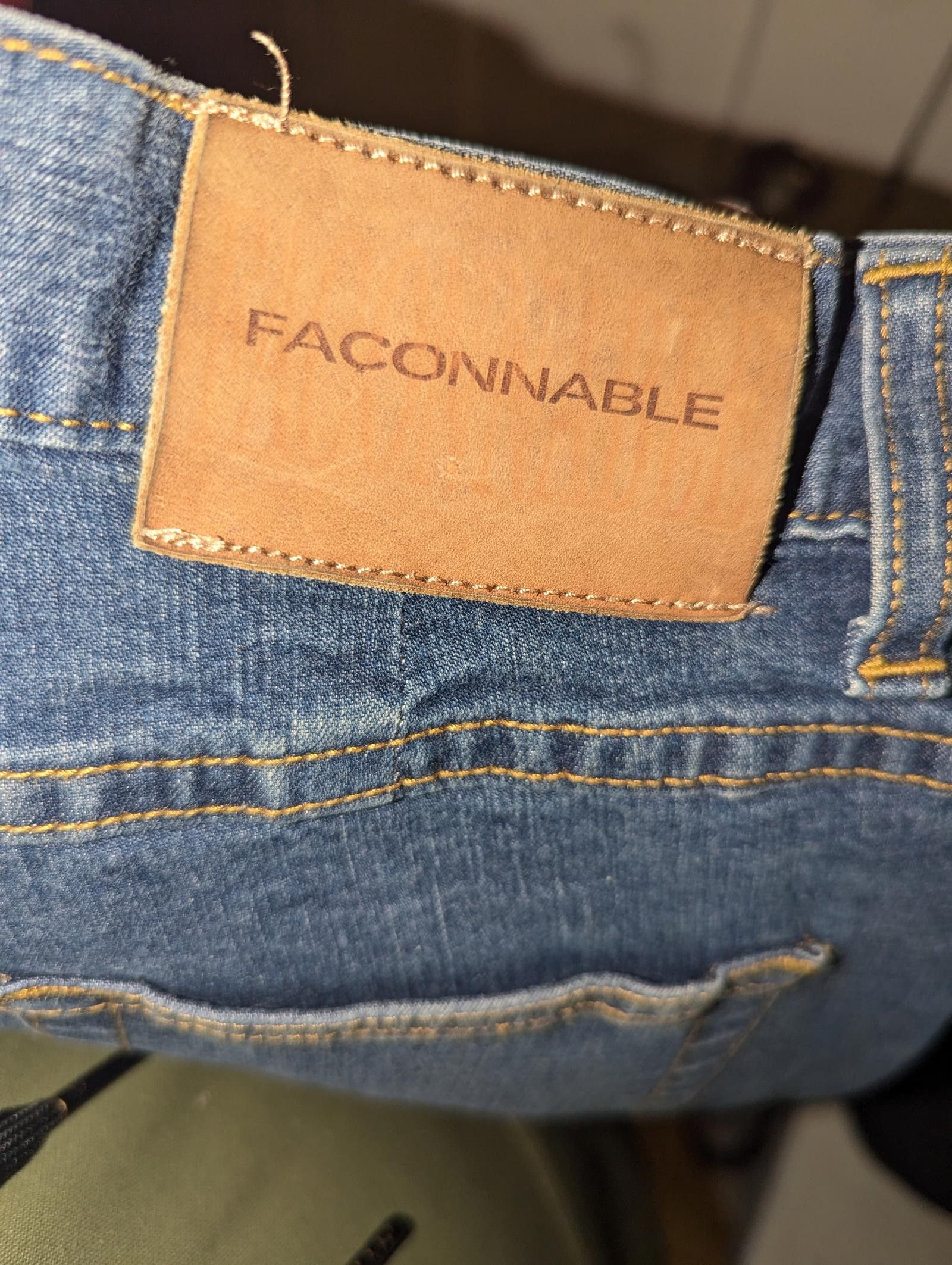 Faconnable Faconnable Vintage Light Wash Jeans Stylish Size 12 Long Size 34" / US 12 / IT 48 - 6 Thumbnail