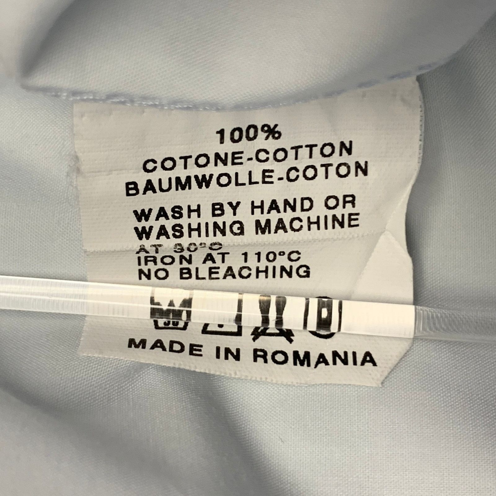 Raf Simons RAF SIMONS Light Blue Cotton Button Down Long Sleeve Shirt Size US XL / EU 56 / 4 - 6 Thumbnail