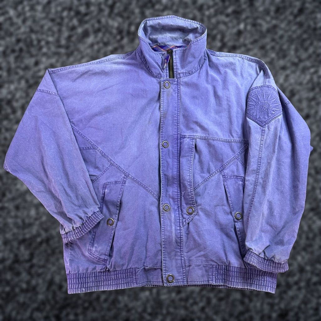 Helly Hansen VINTAGE Helly Hansen Jacket Womens M Purple Parka Ski Coat Ladies 90s Parka 1/2 Zip Logo Size M / US 6-8 / IT 42-44 - 1 Thumbnail