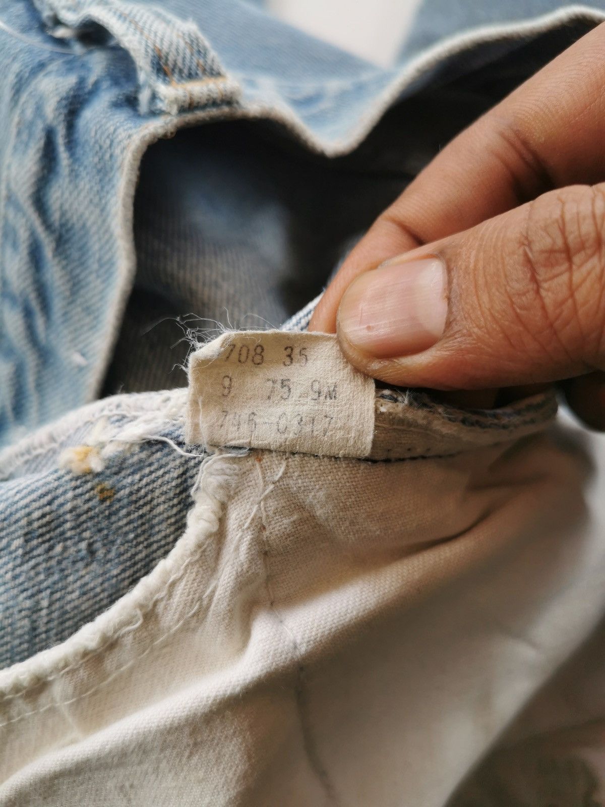 Levi's 70s Vintage Levis 746 Flare Orange Tab Denim Jeans Size US 27 - 10 Thumbnail
