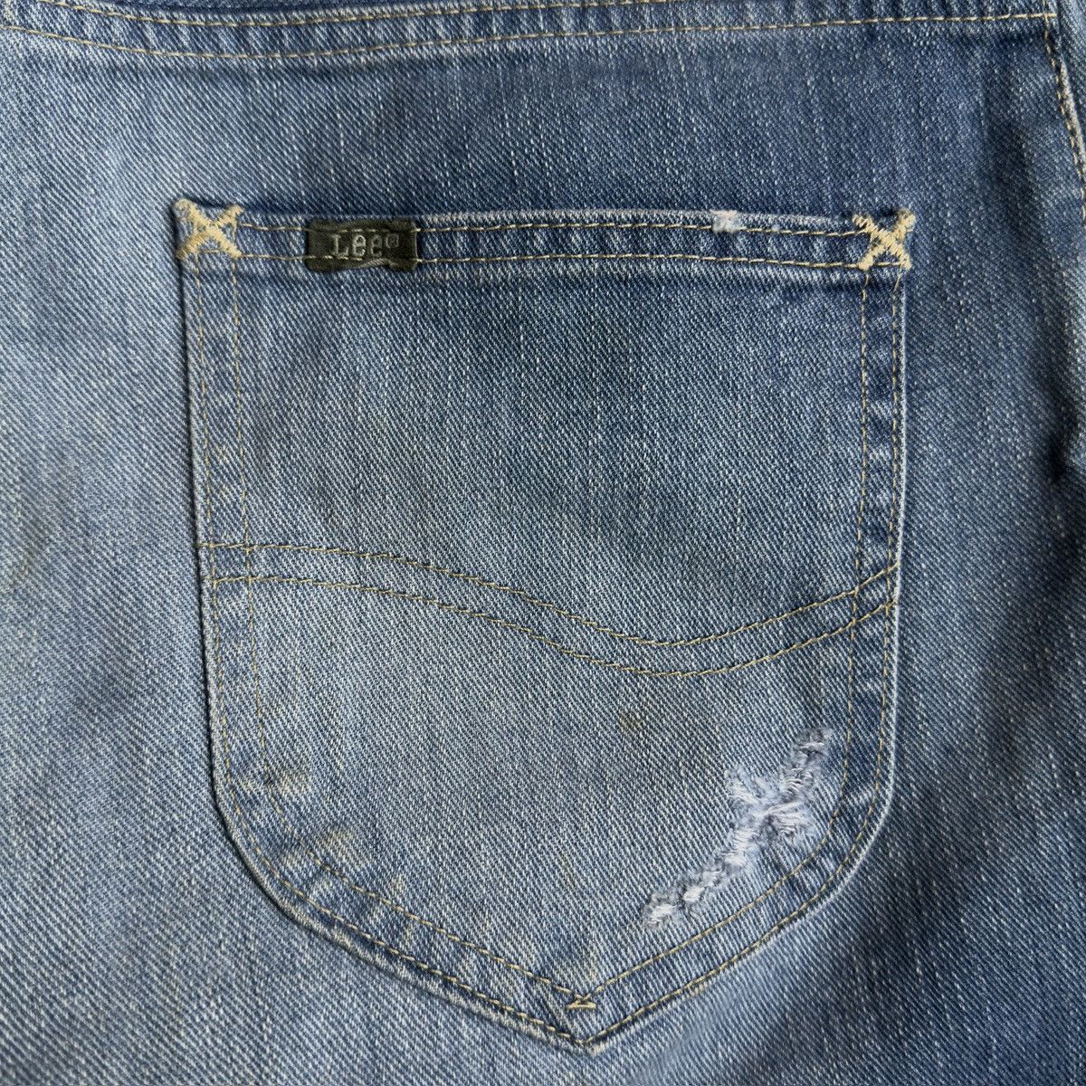 NANO universe x Lee Collaboration Light Blue Wash Distressed Denim Jeans Size US 31 - 6 Thumbnail