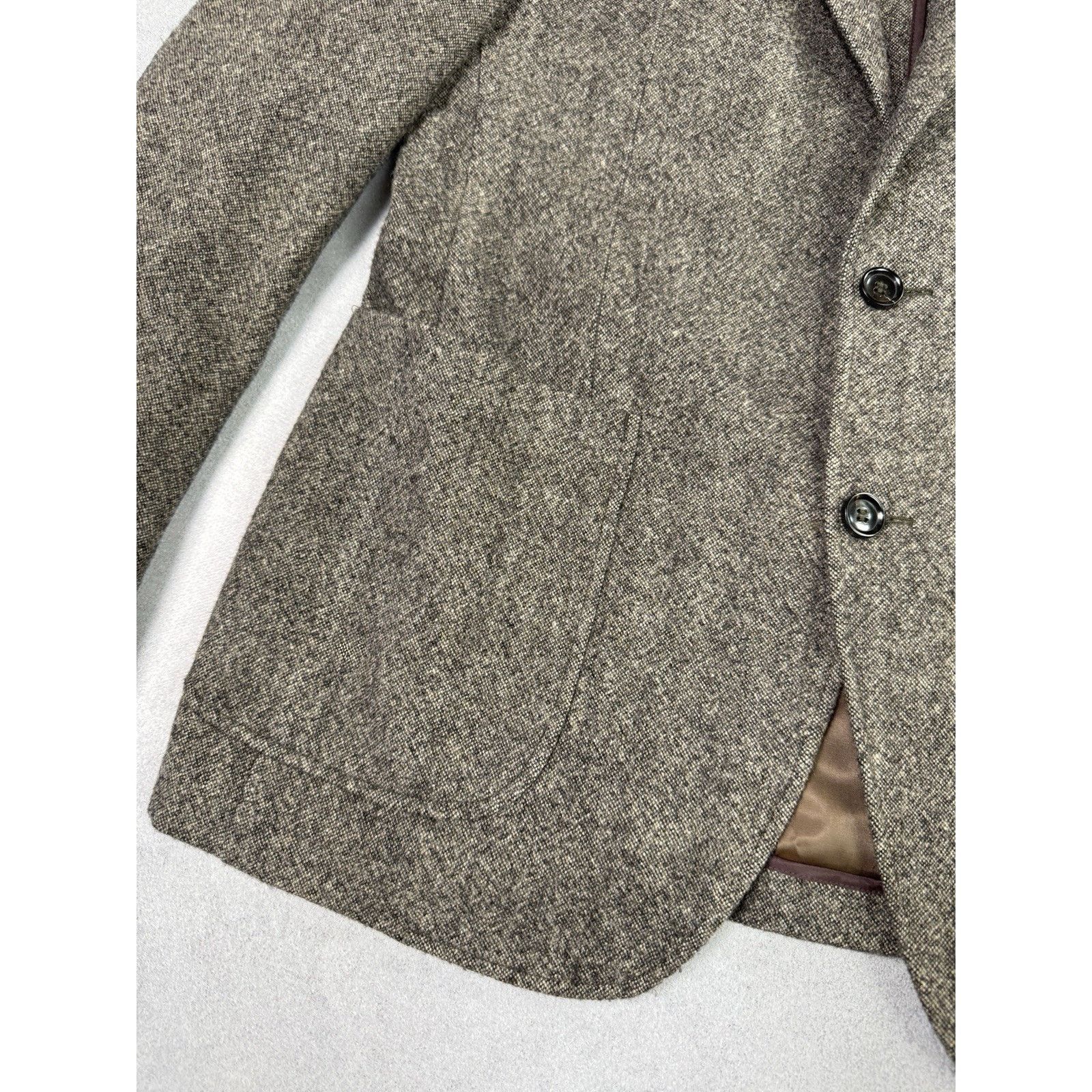 Donna Karan DNKY Donna Karan Men Wool Blazer Brown Size 40”/110cm Jacket Size 40R - 8 Thumbnail