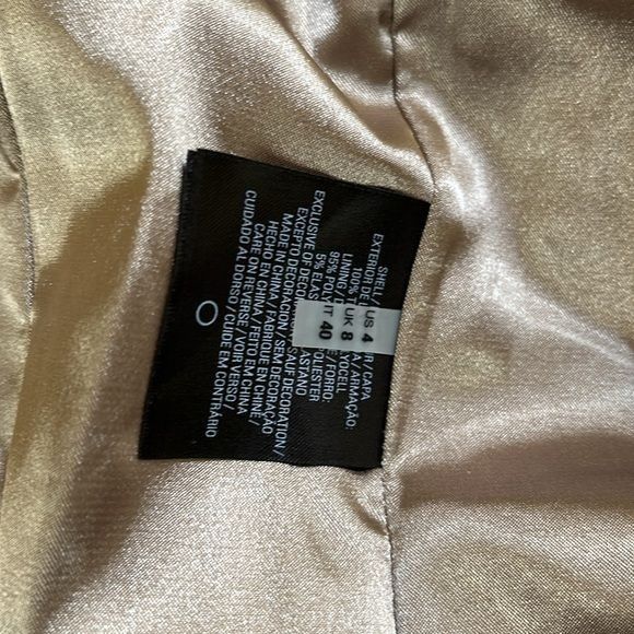 Elie Tahari ELIE TAHARI size 4 supersoft tan long jacket in excellent c Size S / US 4 / IT 40 - 6 Thumbnail