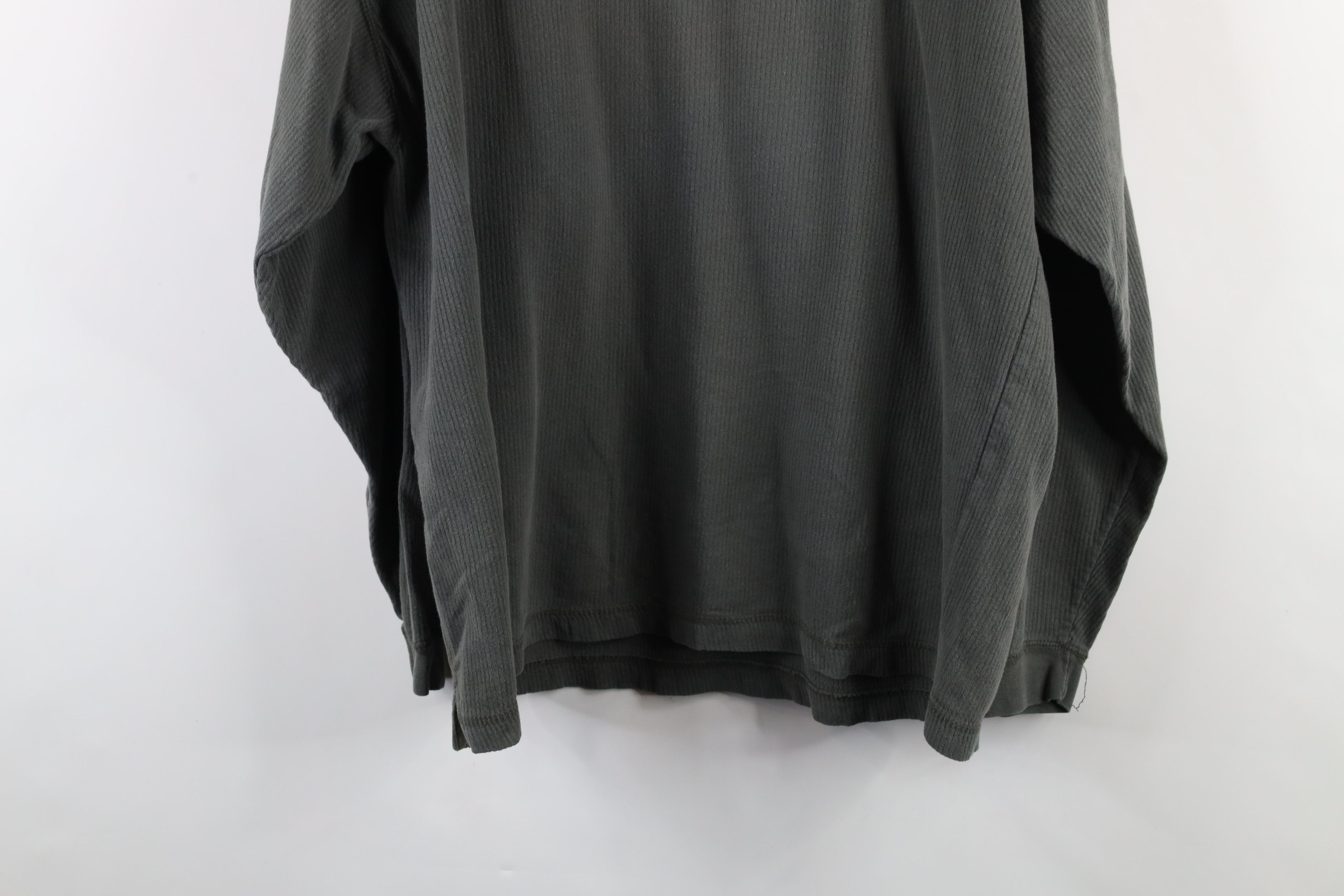 Vintage Vintage 90s Streetwear Ribbed Long Sleeve Henley T-Shirt Size US L / EU 52-54 / 3 - 11 Thumbnail