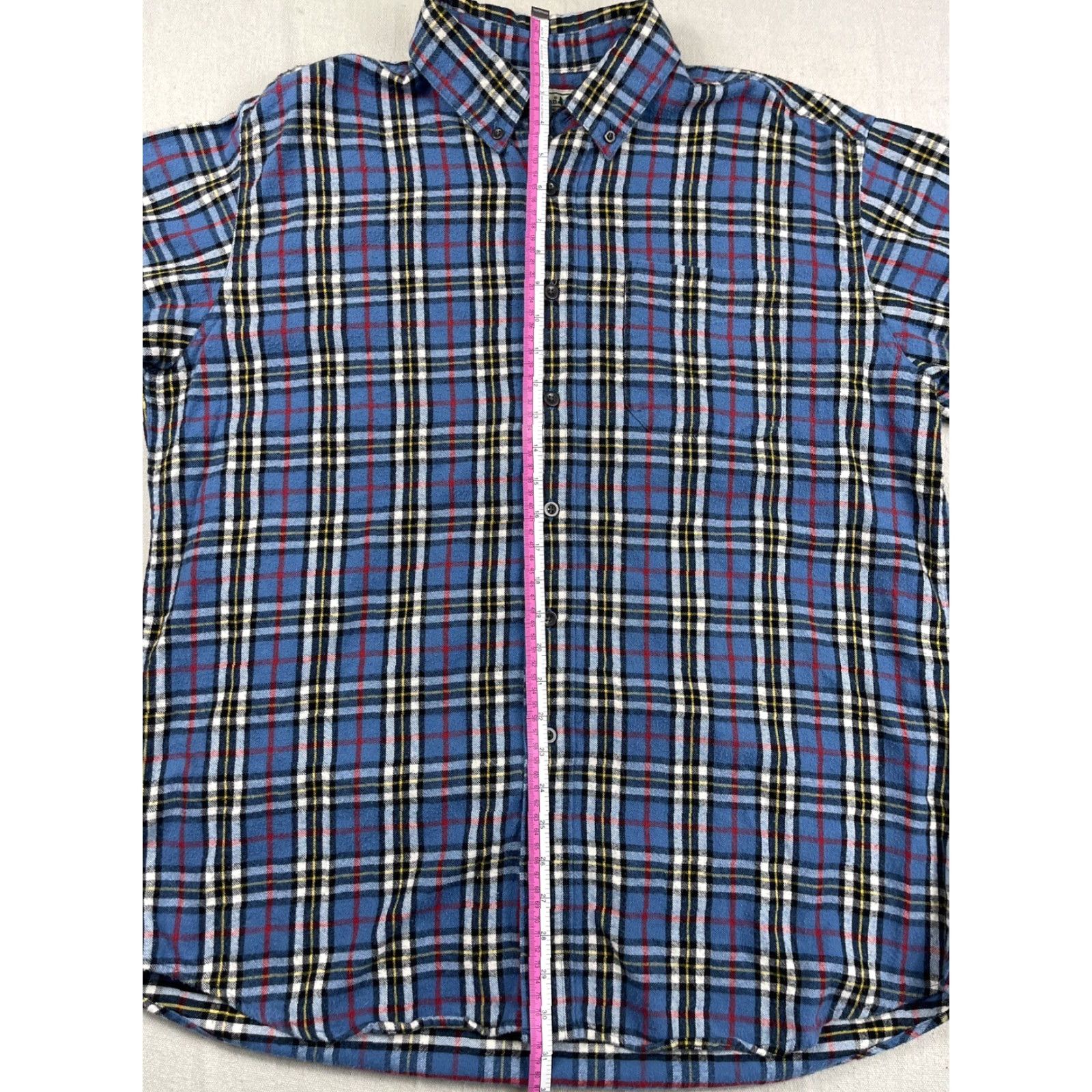 Vintage VINTAGE L.L.Bean Button-Up Shirt Men L Flannel Blue Plaid Checkered Tartan Classic Casual Workwear Long Sleeve Button-Down Size US L / EU 52-54 / 3 - 6 Thumbnail