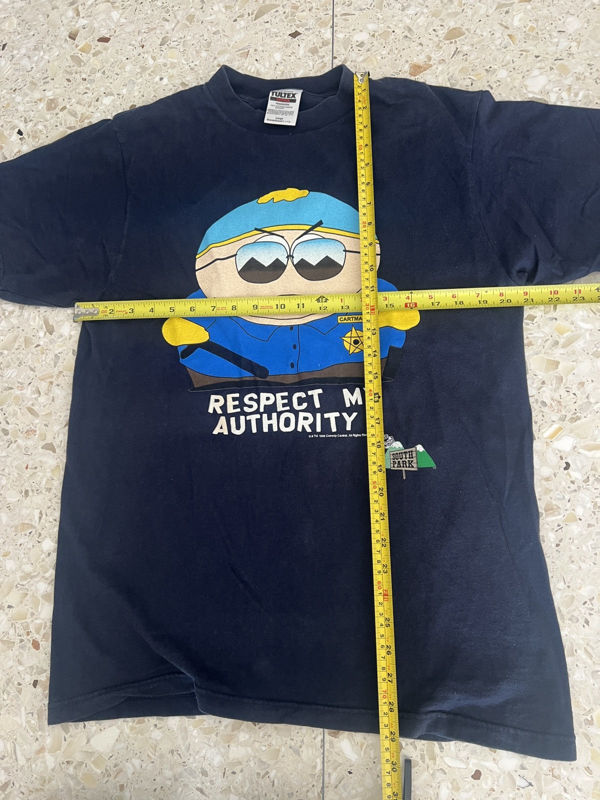 Tultex South Park Cartman Respect My Authority Comedy Cartoon 90s Size US L / EU 52-54 / 3 - 8 Thumbnail