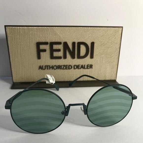 Fendi Fendi New Green Round Authentic Sunglasses Size ONE SIZE - 6 Thumbnail