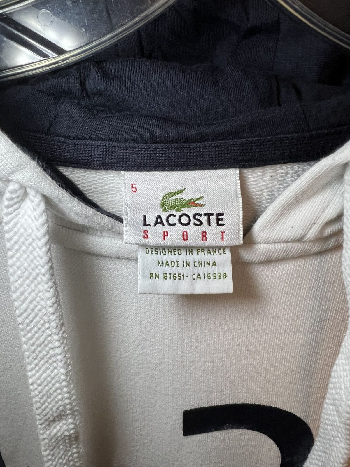 Lacoste Lacoste Sport 1927 logo embroidered pullover hoodie Size US XL / EU 56 / 4 - 3 Thumbnail
