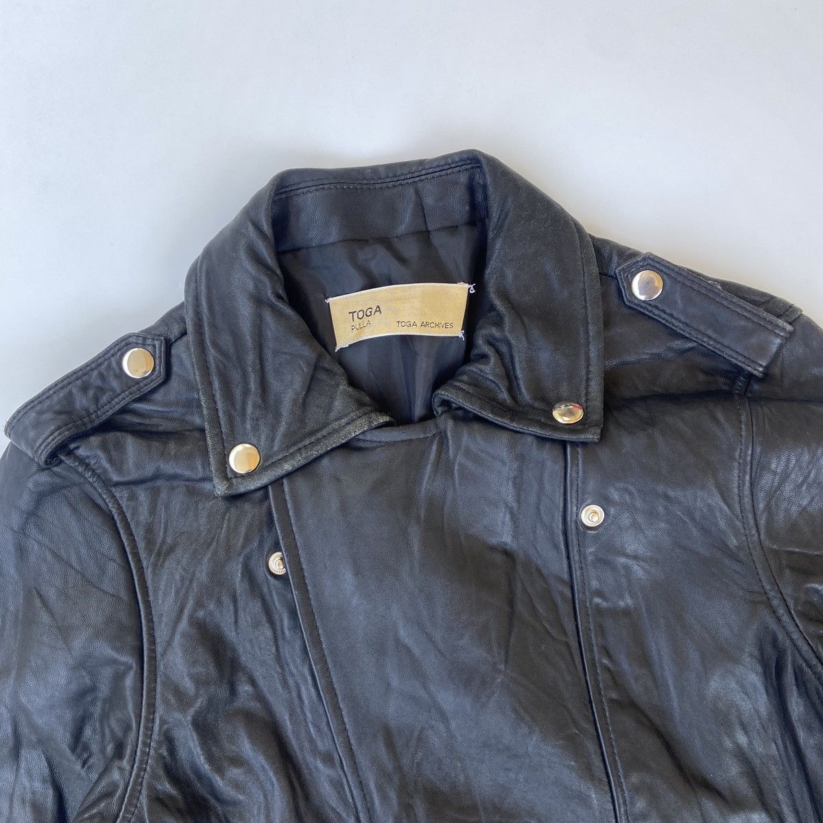 Other Toga Pulla Toga Archives Biker Leather Jacket Size XL / US 12-14 / IT 48-50 - 4 Thumbnail