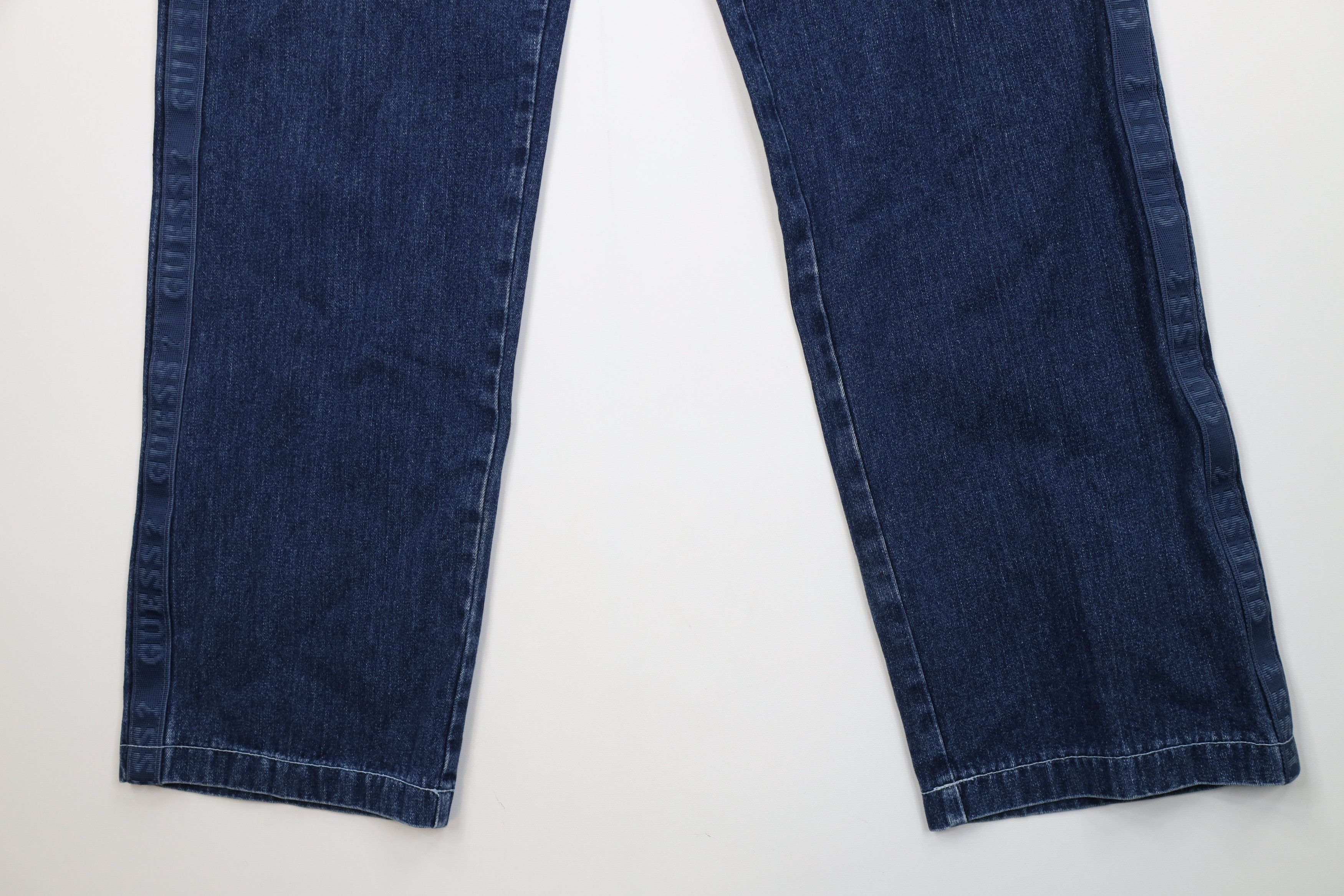 Guess Vintage 90s Guess Spell Taped Logo Wide Leg Denim Jeans USA Size US 34 / EU 50 - 4 Thumbnail