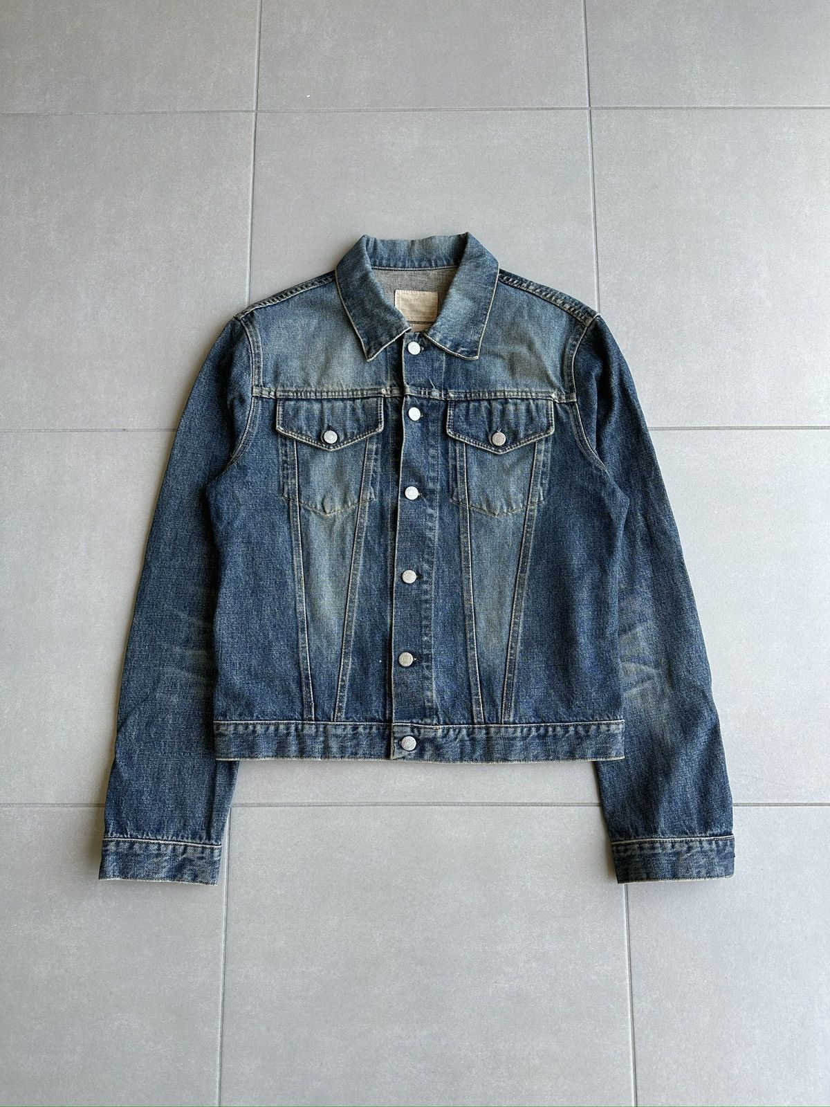 Helmut Lang Helmut Lang 2000s vintage dark denim classic 2 pocket jacket Size US M / EU 48-50 / 2 - 1 Thumbnail