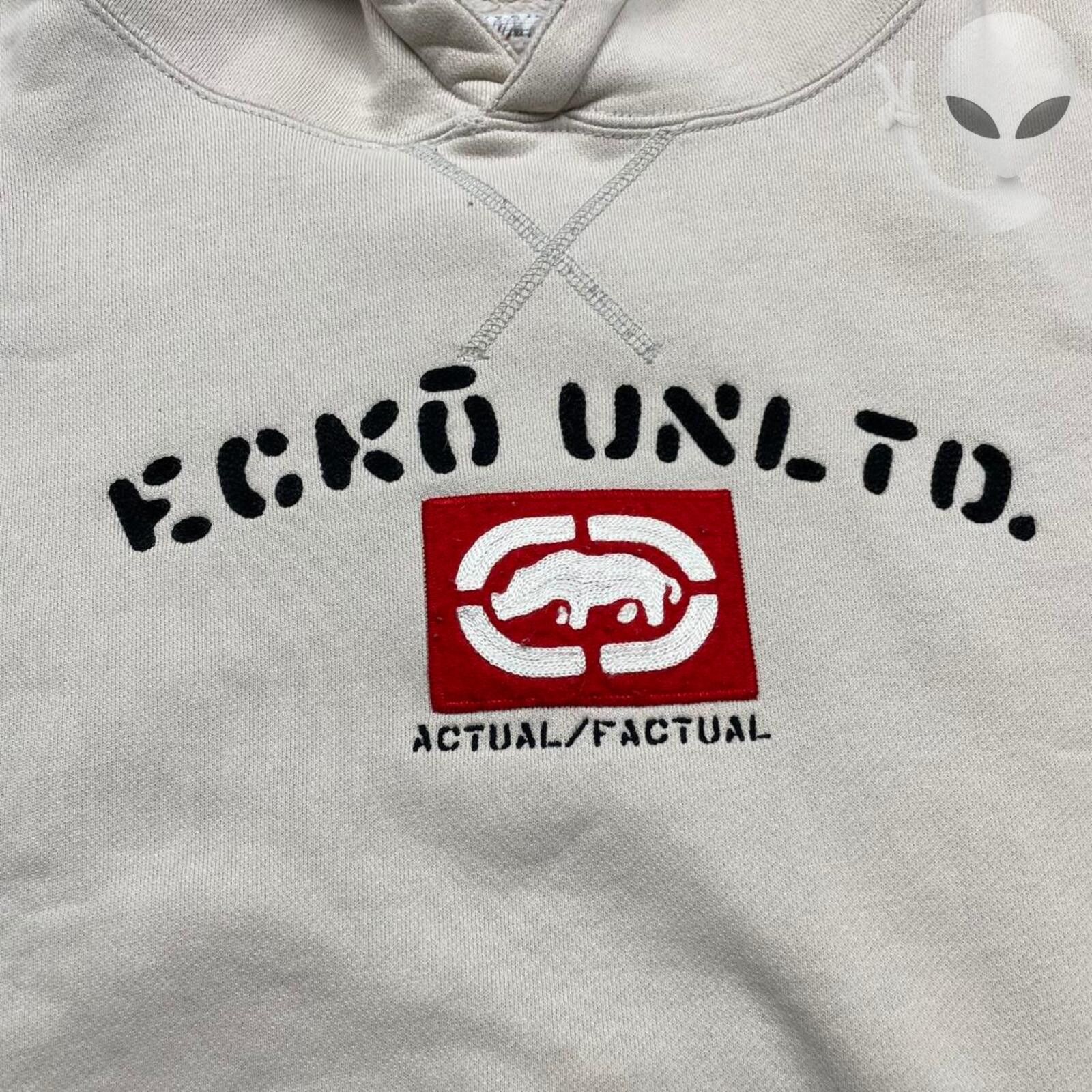 Other Ecko Unlimited Hoodie Extra Large Cream Vintage Spellout Y2K Size US XL / EU 56 / 4 - 3 Thumbnail