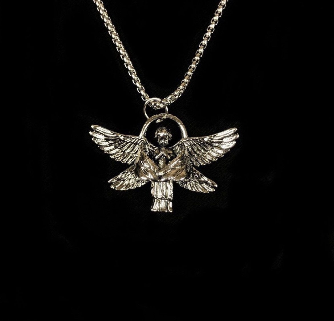Jewelry Angel Necklace Punk Chain Size ONE SIZE - 2 Thumbnail