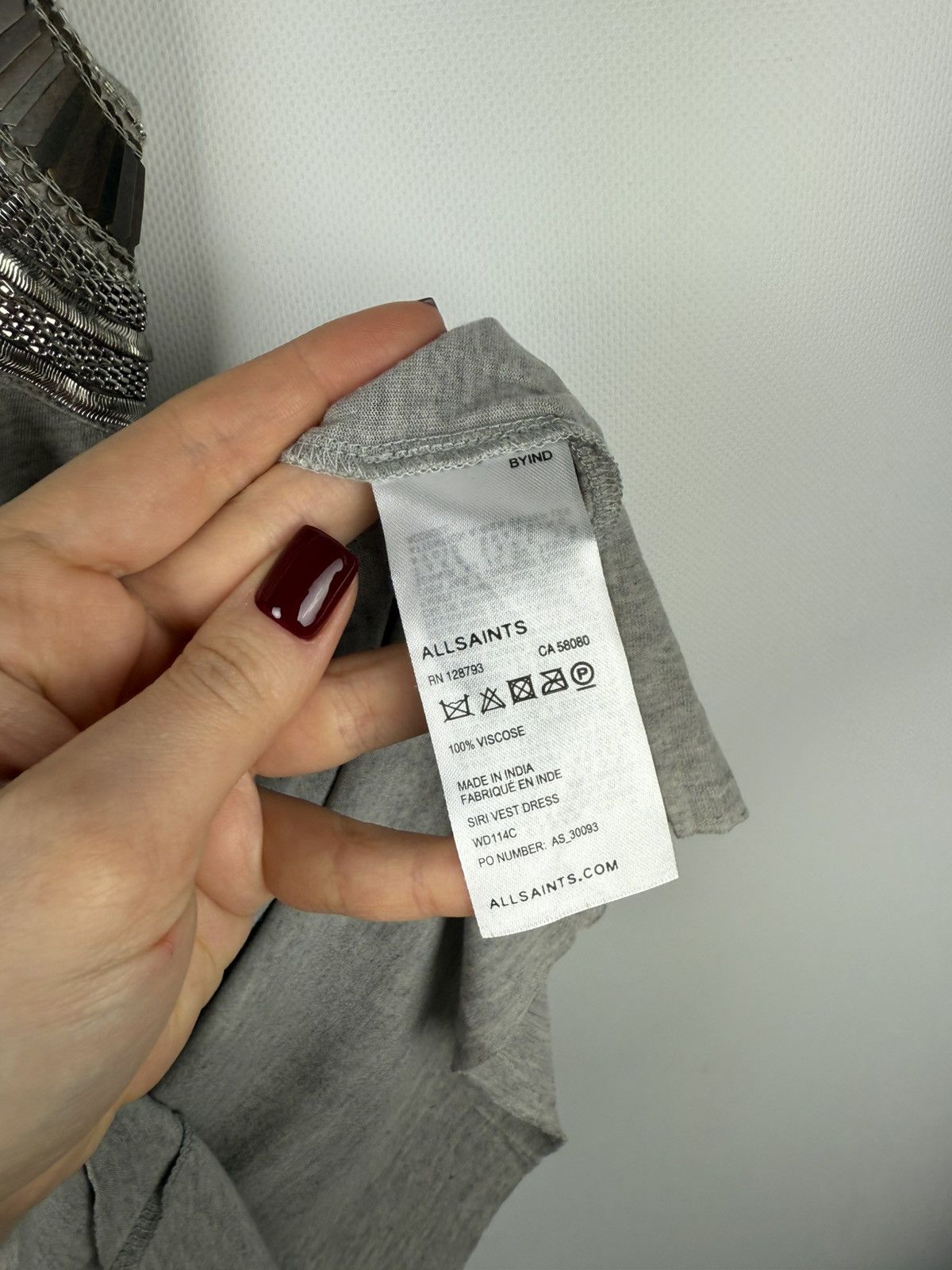 Allsaints Allsaints Siri Ladies Sleeveless Studded Vest Dress Size M / US 6-8 / IT 42-44 - 11 Thumbnail