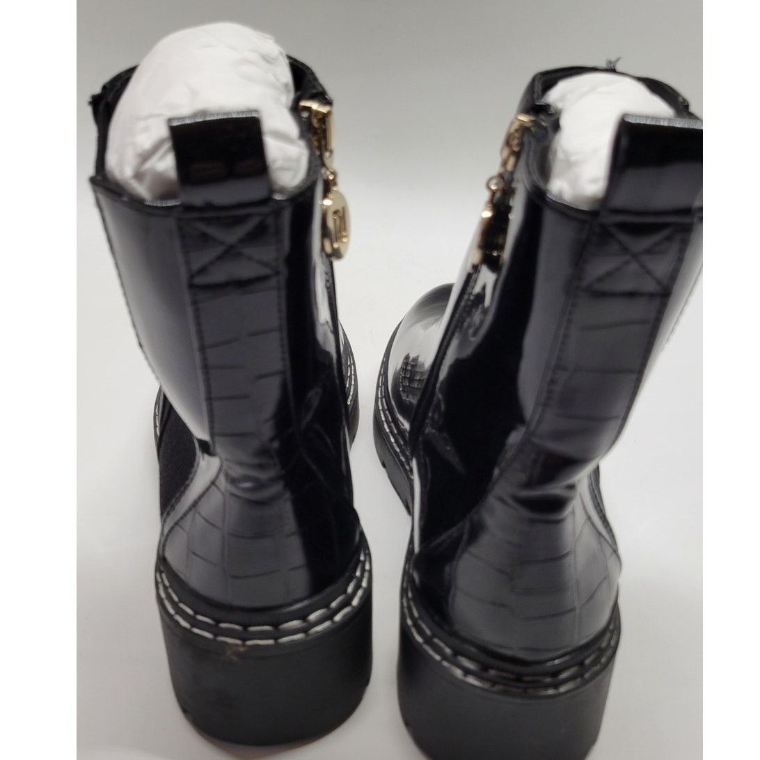 River Island River Island Wide Fit Patent Chunky Chelsea Boot Size 6 Size US 6 / IT 36 - 5 Thumbnail