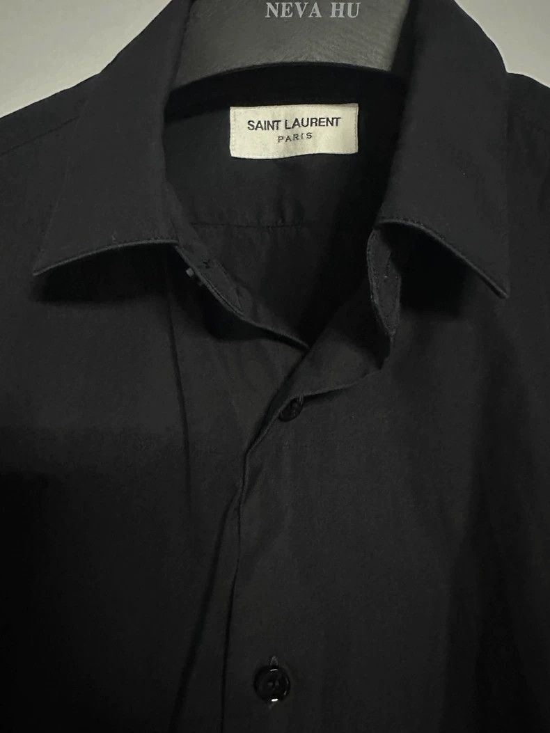 Saint Laurent Paris Saint Laurent Paris size 38 Black Shirt Size US M / EU 48-50 / 2 - 3 Thumbnail