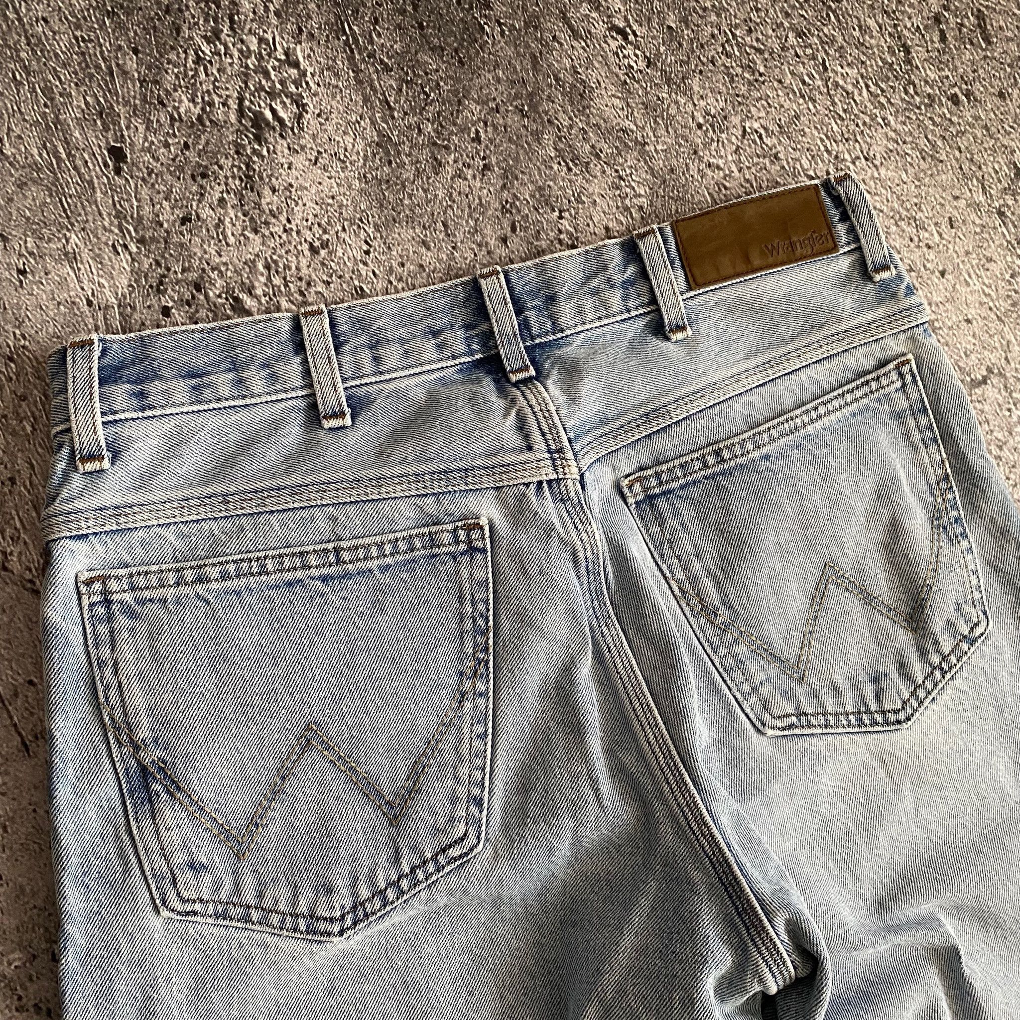 Vintage × Wrangler Vintage 90s Wrangler faded wide leg worn in jeans 34x32 Size US 34 / EU 50 - 7 Thumbnail