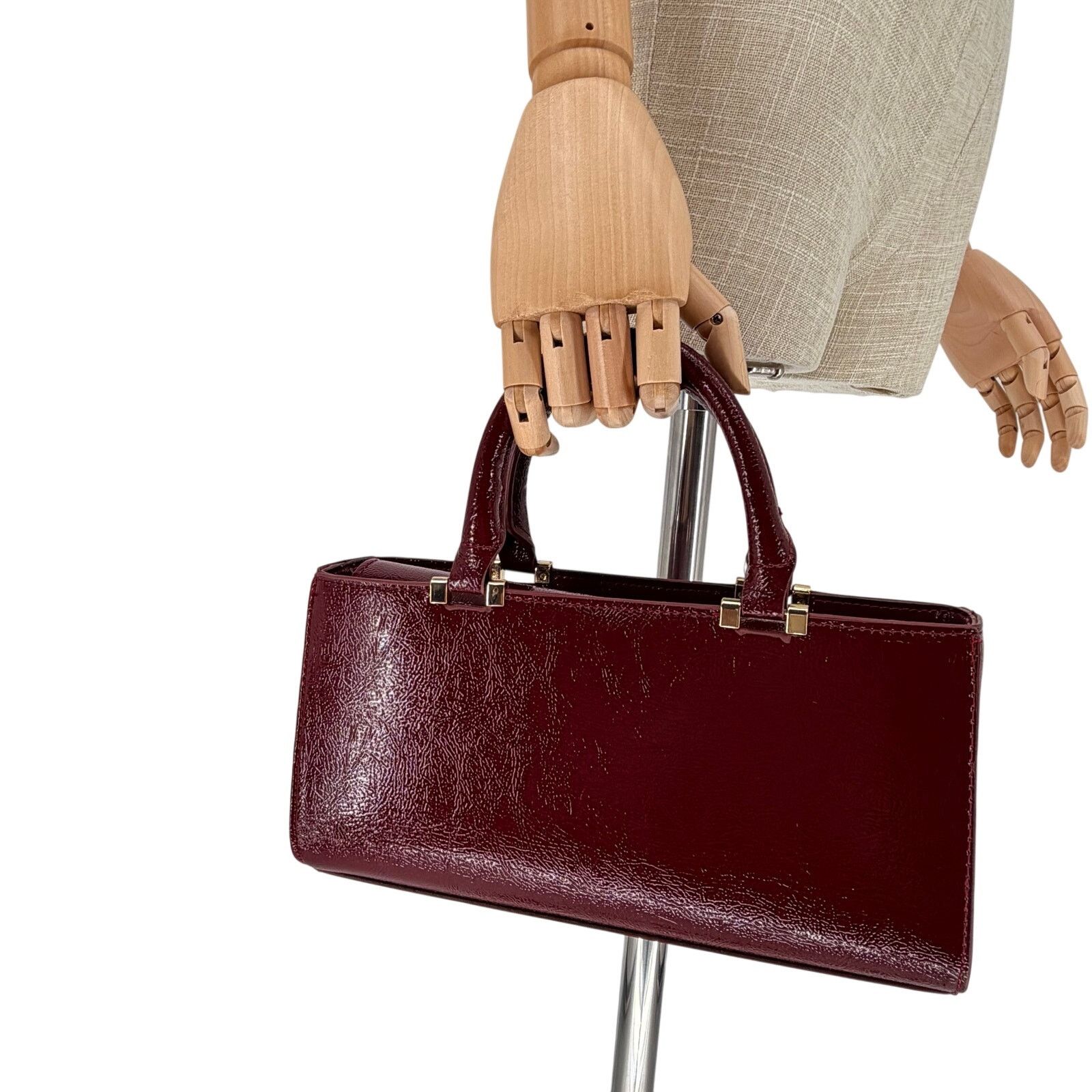 Zara Zara Textured Burgundy Red Handbag Ref 6813/410 NWOT Size ONE SIZE - 5 Thumbnail