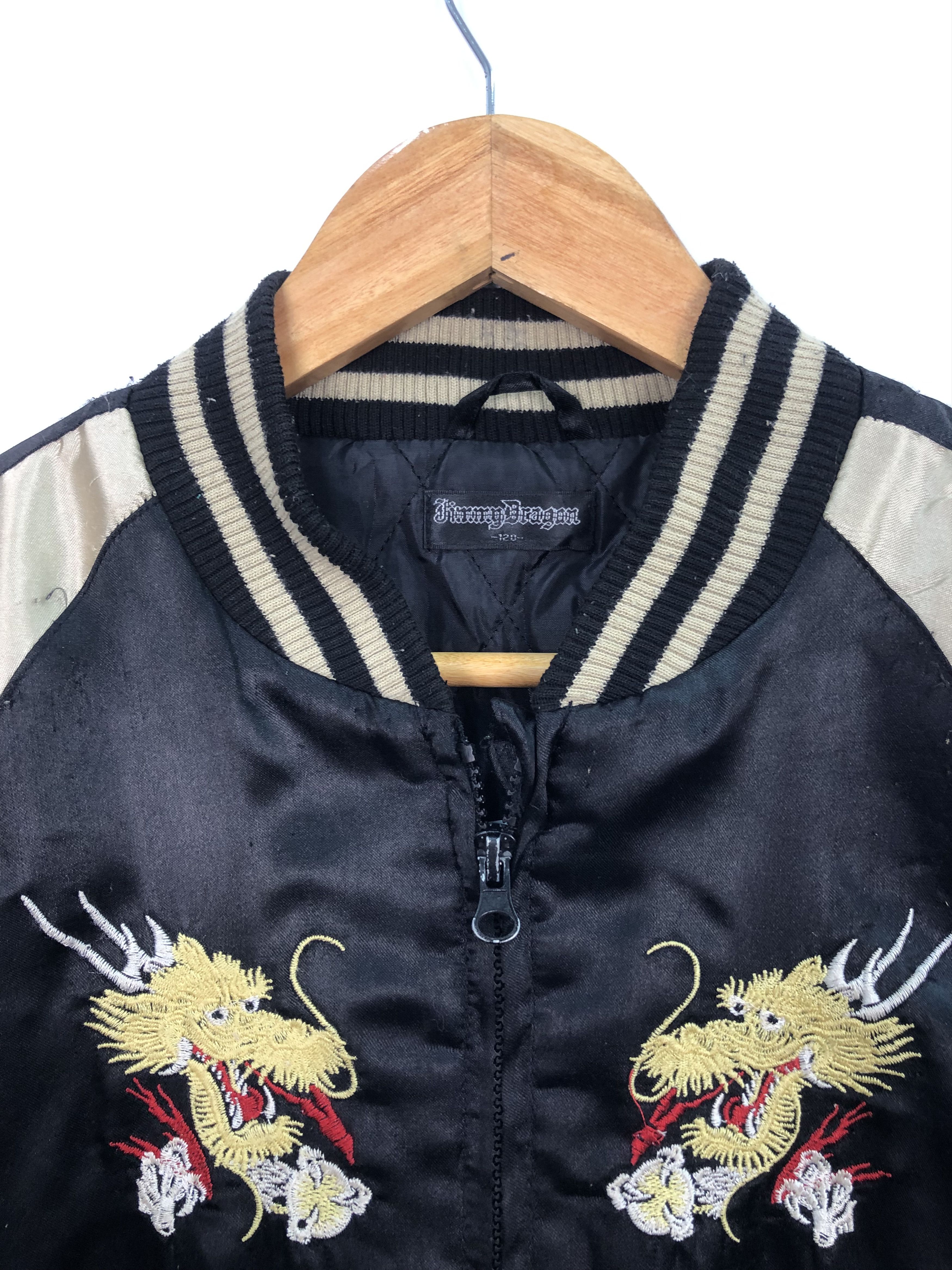 Vintage Vintage Sukajan Jacket Kids Japanese Dragon J0116 Size US XXS / EU 40 - 10 Thumbnail