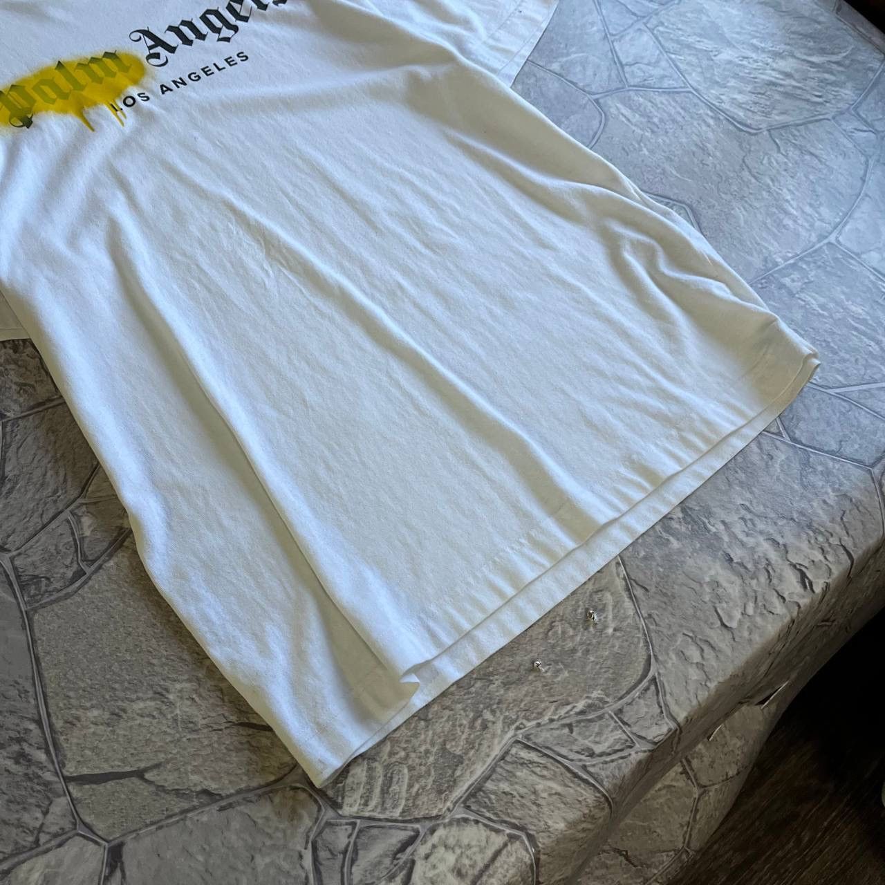 Palm Angels Palm Angels t-shirt tee big logo white Size US L / EU 52-54 / 3 - 6 Thumbnail