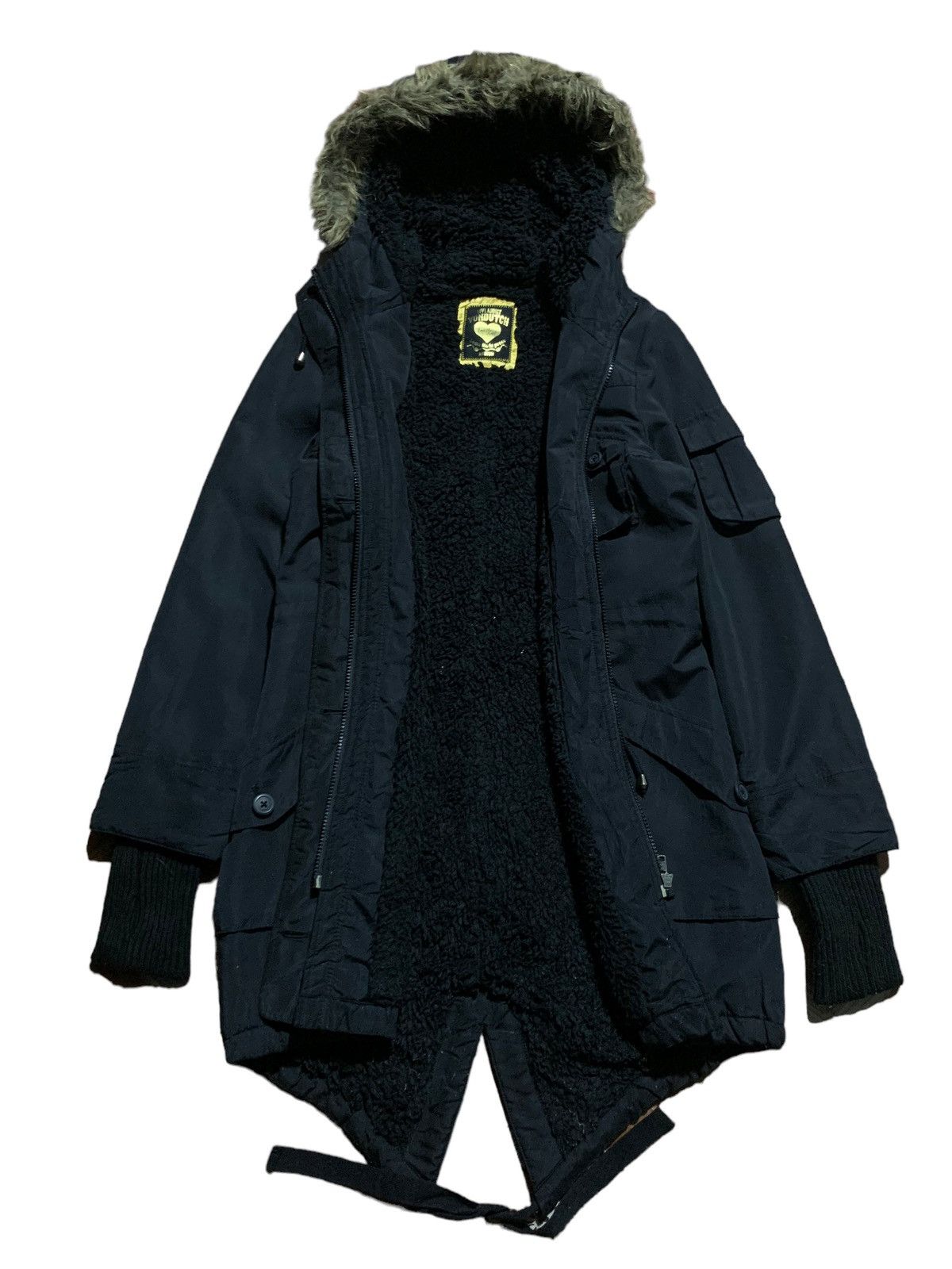 If Six Was Nine Von Dutch multipocket fish tail fur hoodie punk parka Size US M / EU 48-50 / 2 - 5 Thumbnail