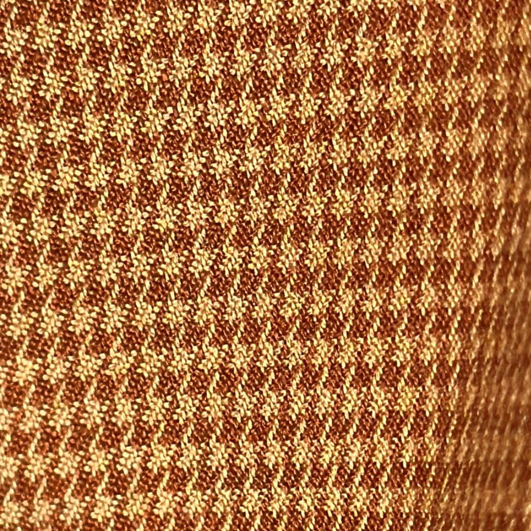 Orvis VINTAGE Orvis Men’s Orange Houndstooth Long Sleeve Shirt L Cotton 100% Button-Up Mens Regular Large Orange Size US L / EU 52-54 / 3 - 4 Thumbnail