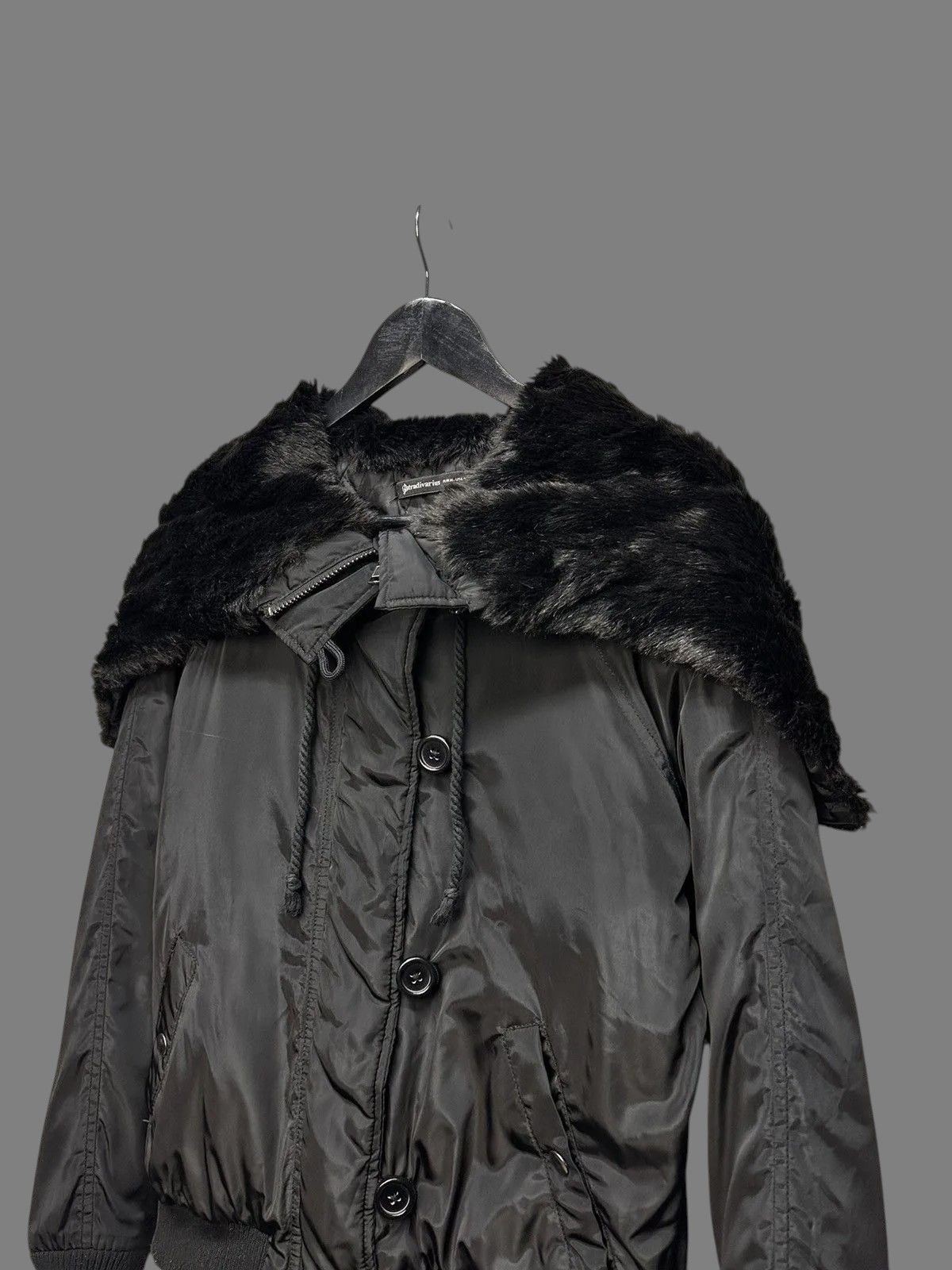 If Six Was Nine FUR JACKET JAPAN Black Cropped Jacket Women’s Modern Style Size M / US 6-8 / IT 42-44 - 2 Thumbnail