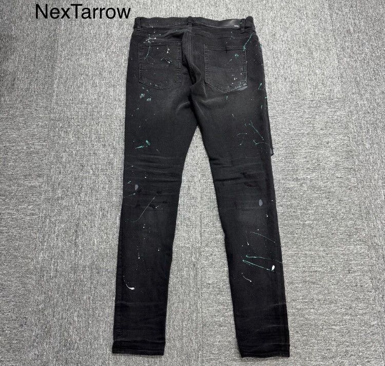 Amiri Amiri black splashed ink jeans 2412-Nextarrow Size US 34 / EU 50 - 2 Thumbnail