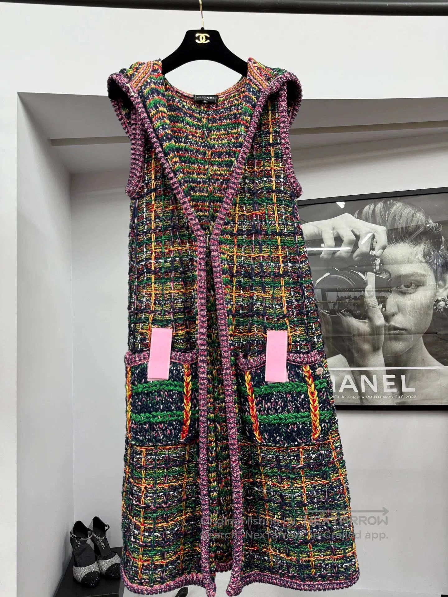 Chanel Chanel Multi Knit Hooded Vest Coat. Size US M / EU 48-50 / 2 - 1 Thumbnail