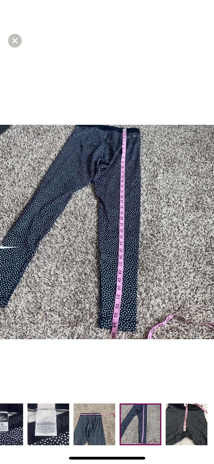 Nike Nike XS pro combat polka dot leggings Size 25" / US 0 / IT 36 - 7 Thumbnail