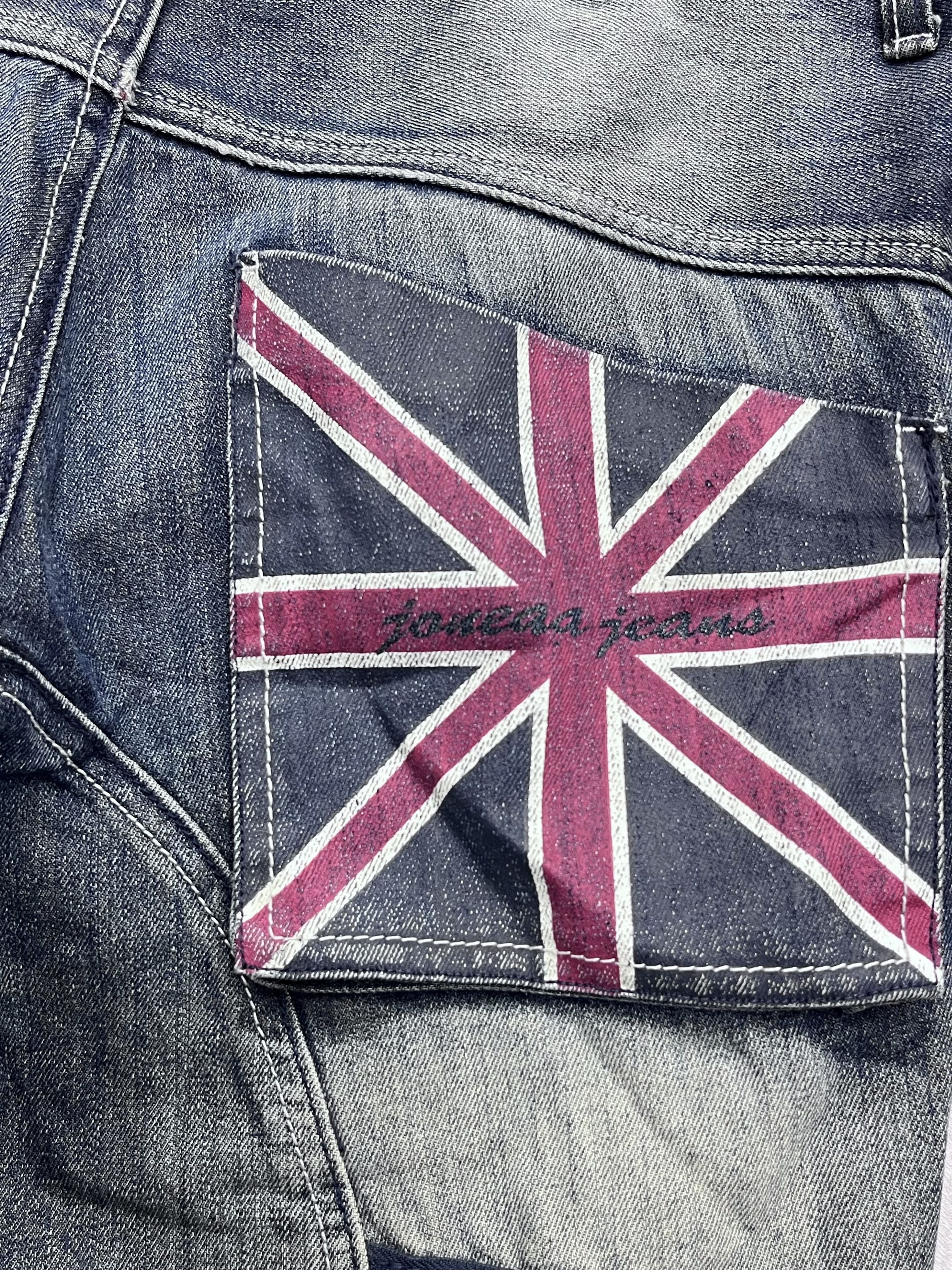 Union LA FYE🔥Vintage Punk Grunge Union Jack Mudwash Clawmark Denim Size US 31 - 3 Thumbnail