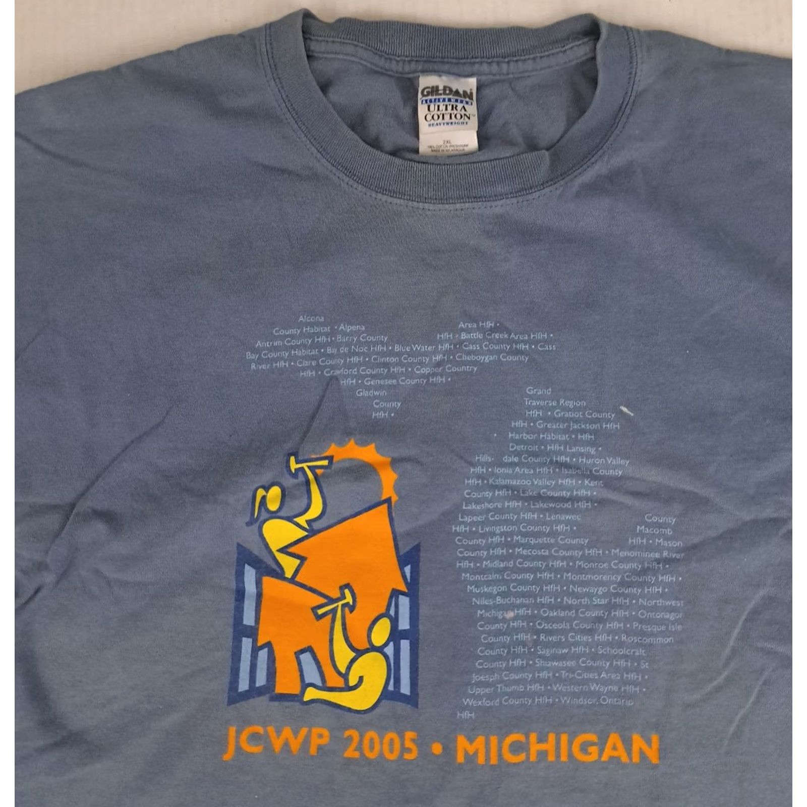 Habitat Vintage Gildan Heavy Cotton Graphic Shirt 2XL - Presidents U.S Size US XXL / EU 58 / 5 - 3 Thumbnail