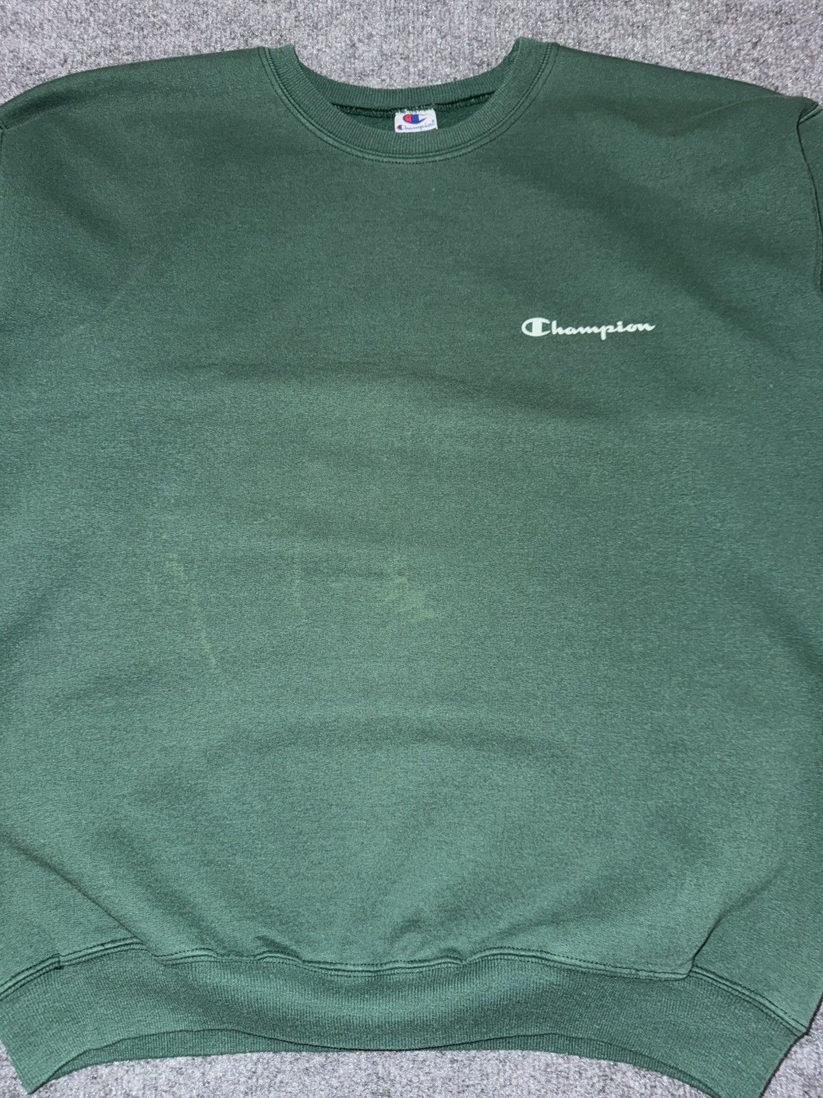 Champion Vintage Champion Crewneck Sweatshirt Green Script L Size US L / EU 52-54 / 3 - 2 Thumbnail