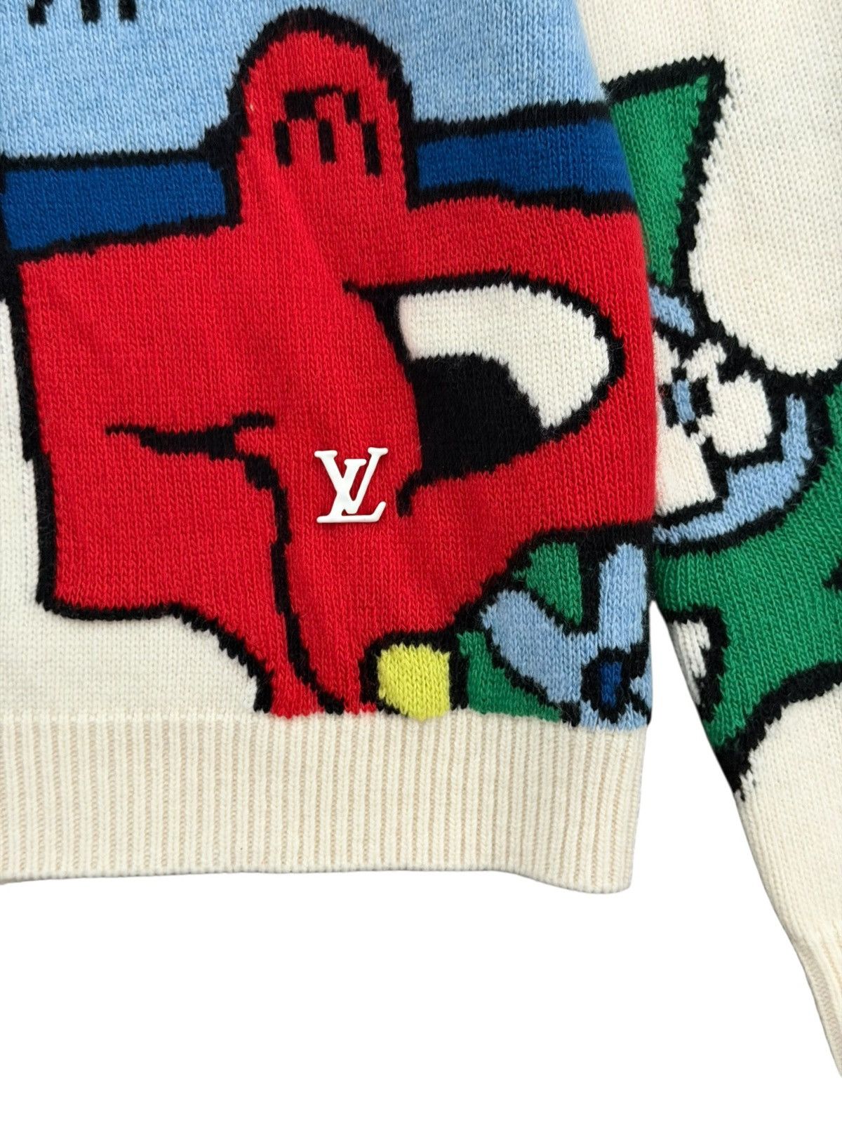 Louis Vuitton Louis Vuitton Virgil Abloh Puzzle Monogram Knit Wool Sweater Size US S / EU 44-46 / 1 - 3 Thumbnail