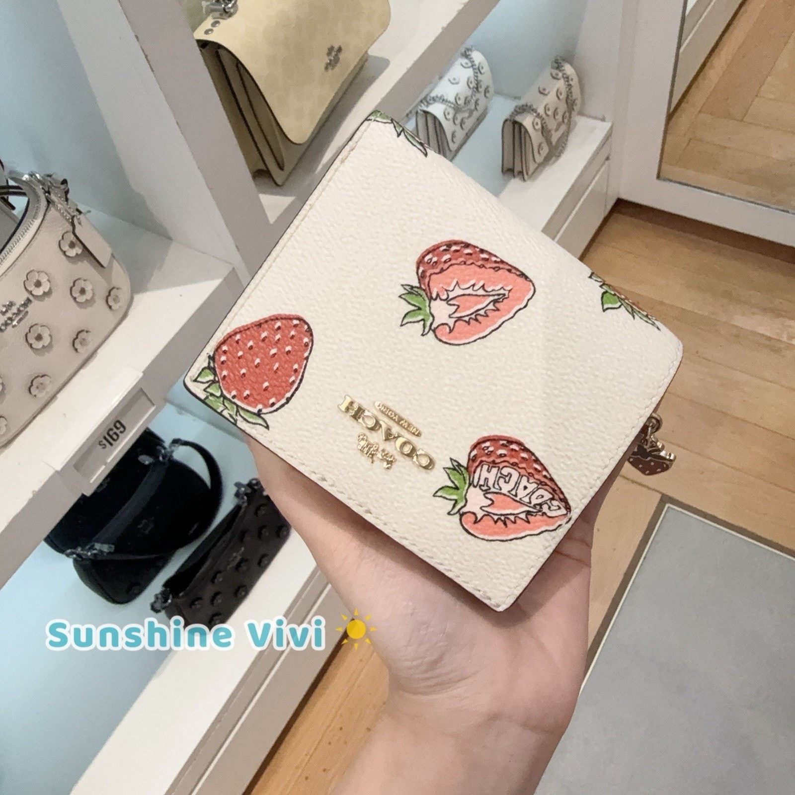 Coach NWT Coach Snap Wallet With Lips Print CZ951 | Grailed