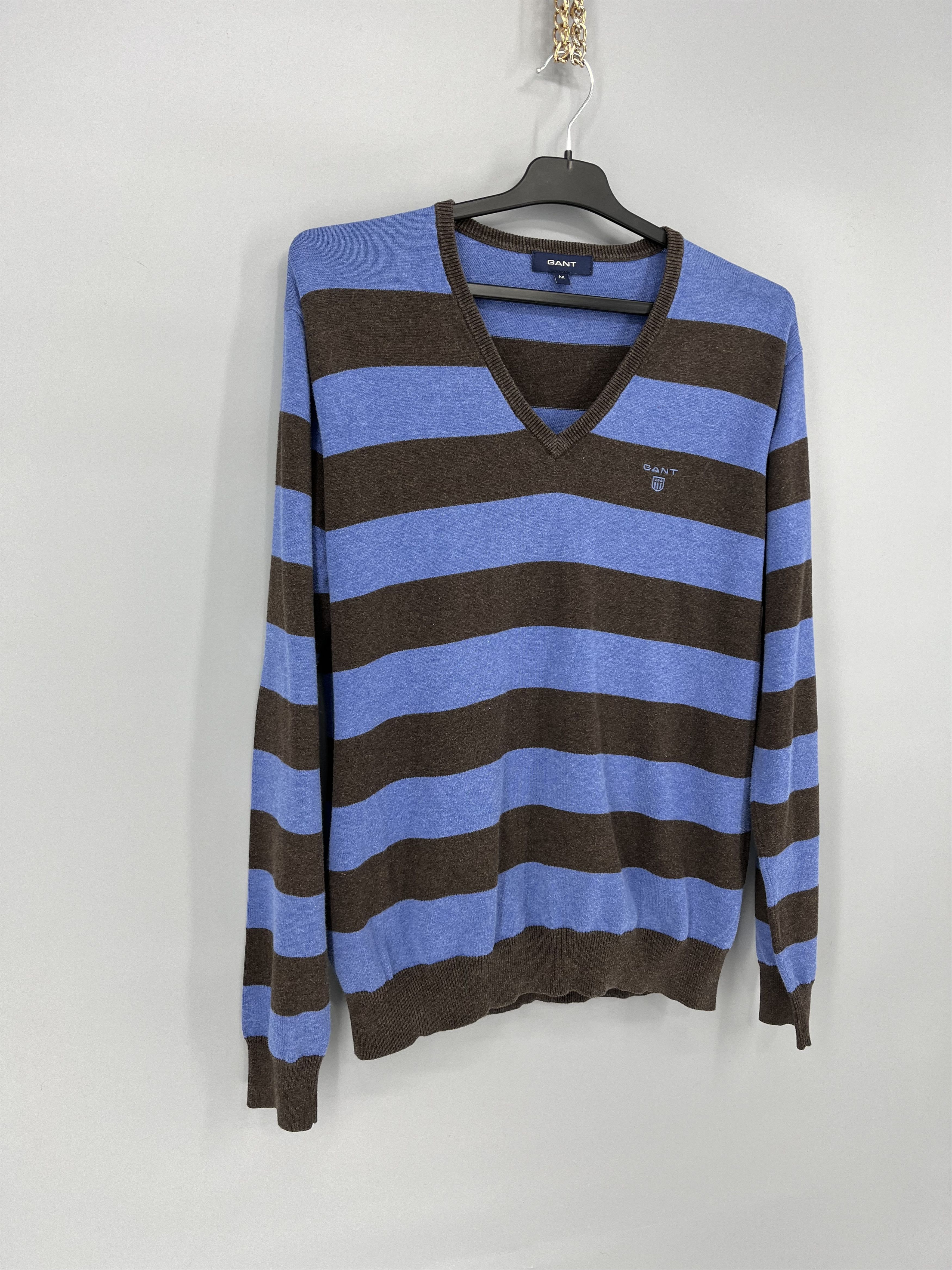 Gant × Vintage Gant Vintage Extra Fine Lambswool V Neck Sweater Size L Size US M / EU 48-50 / 2 - 2 Thumbnail