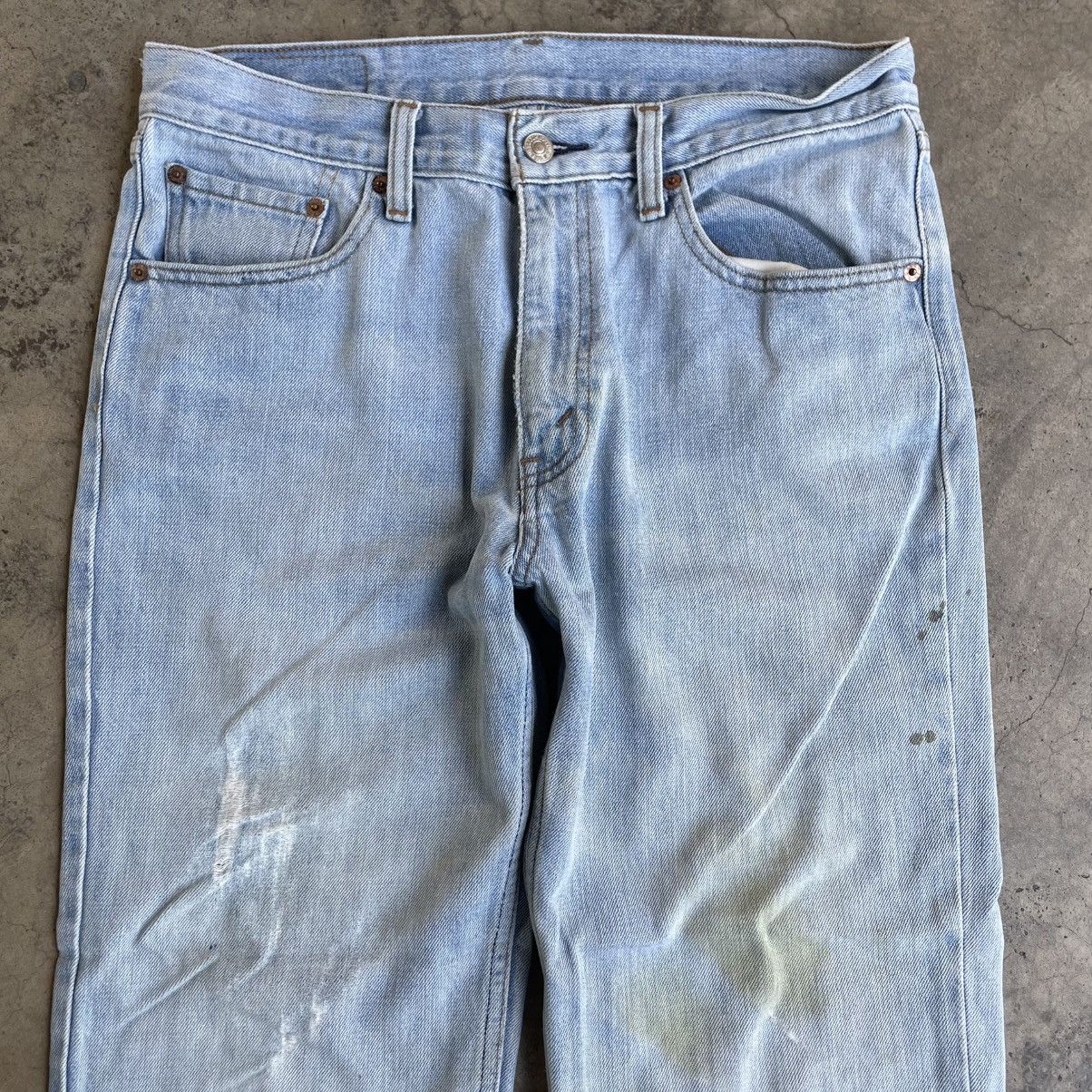 Levi's 🔥Vintage Levis 533 Stoned Washed Ripped Denim Jeans Size US 33 - 2 Thumbnail