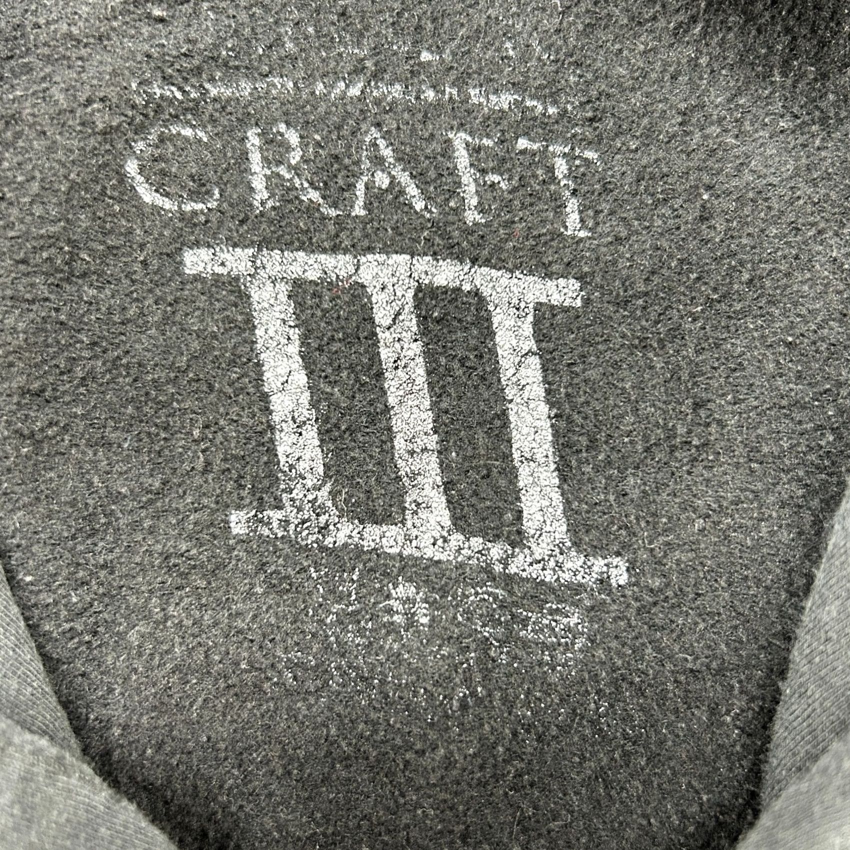 Vintage VINTAGE Black Craft Hoodie Mens L III Black Pullover Sweatshirt Goth Emo Demon Size US L / EU 52-54 / 3 - 7 Thumbnail