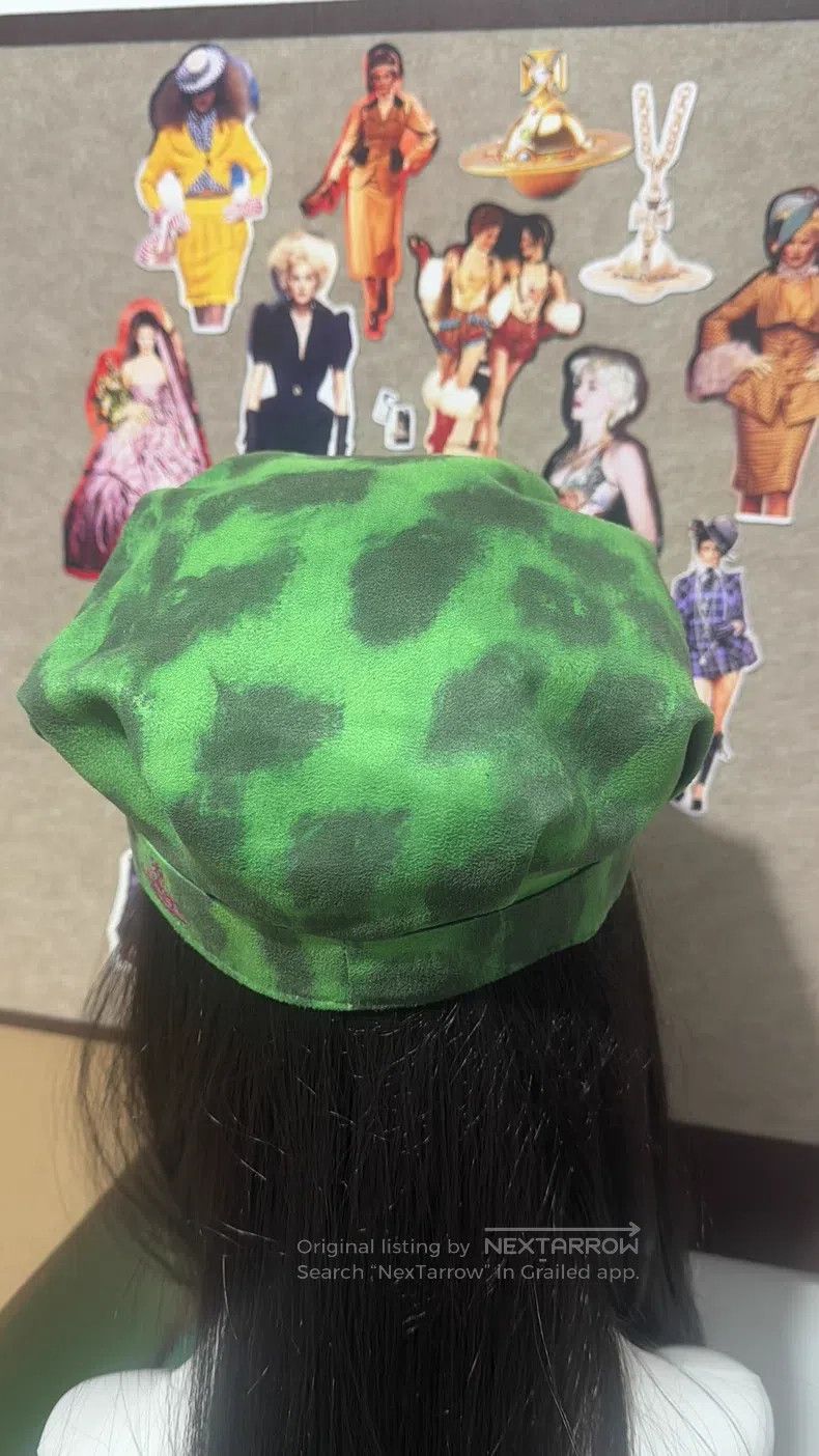 Vivienne Westwood Vivienne Westwood Green leopard print newsboy cap Size ONE SIZE - 7 Thumbnail