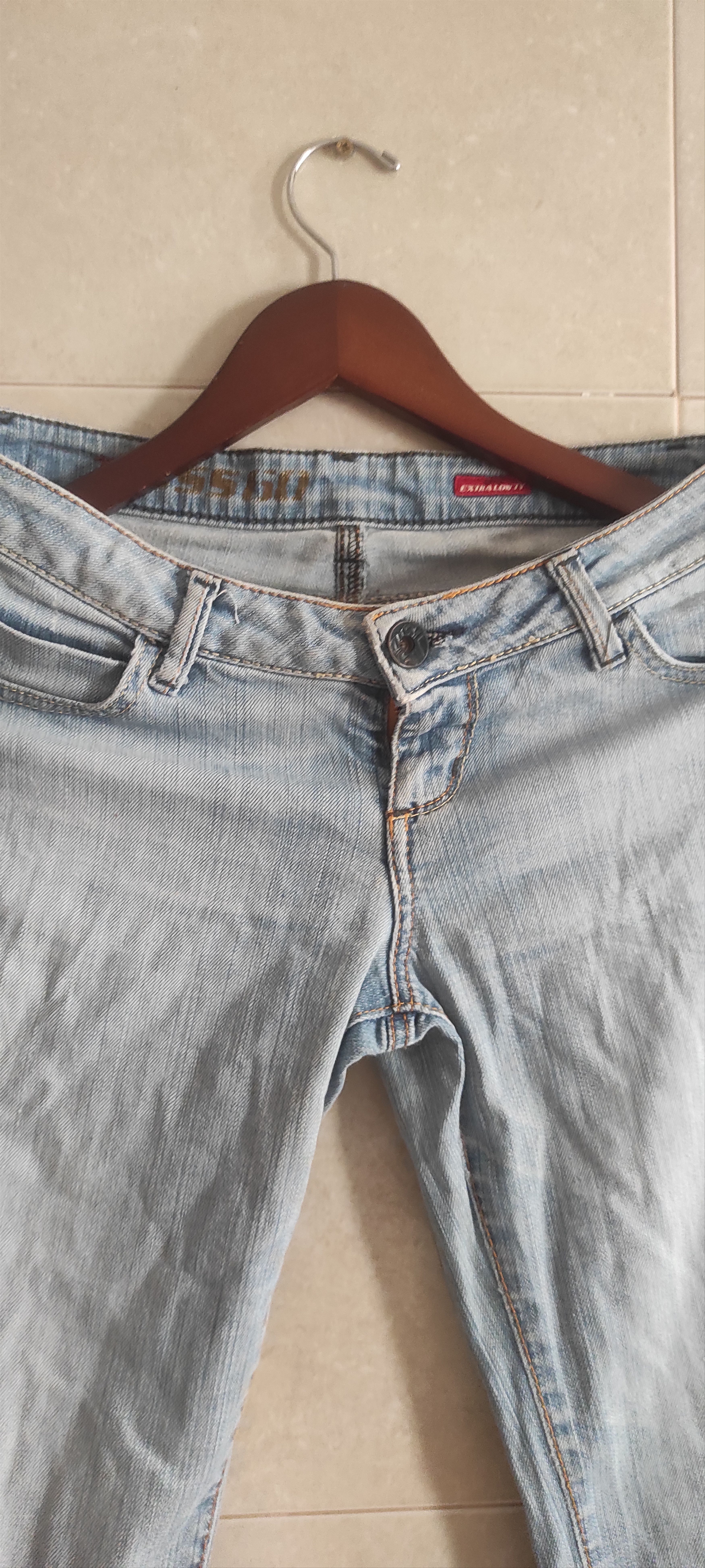 Miss SIxty Vintage Y2K Ultra Low Rise Stretch Bootcut Jeans