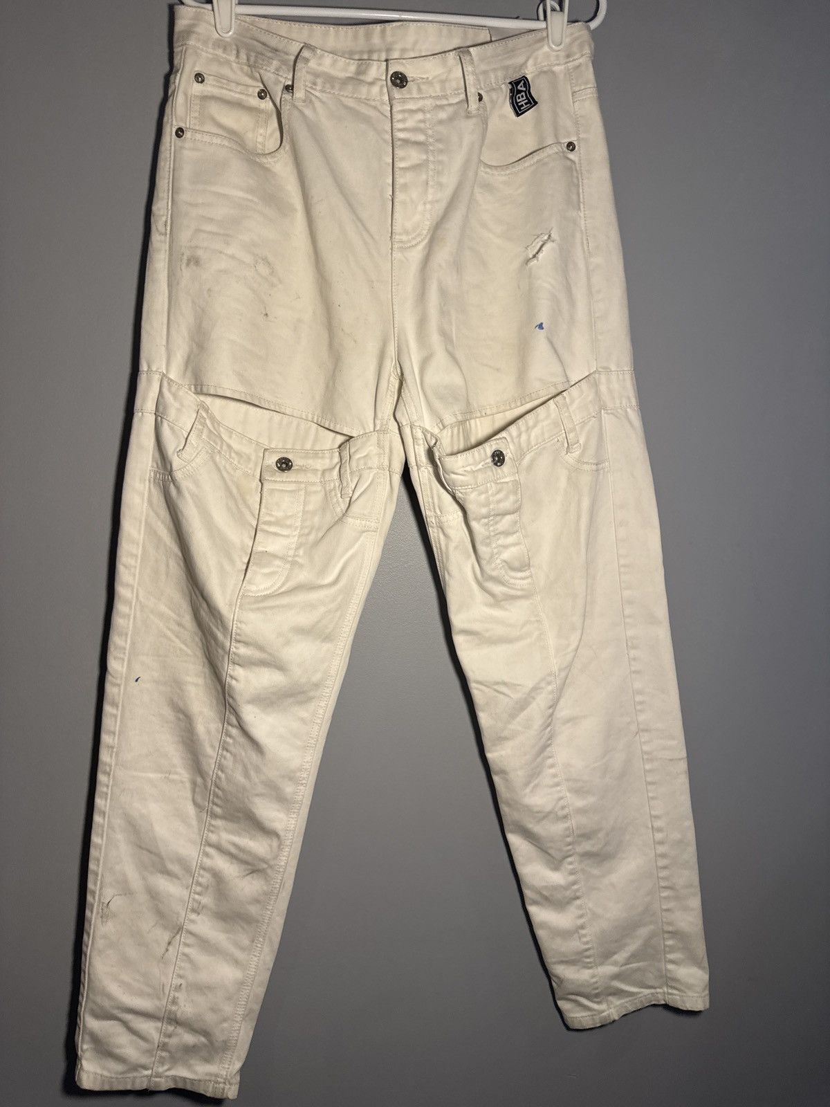 Hood By Air Hood By Air White Remastered Denim Size US 32 / EU 48 - 3 Thumbnail