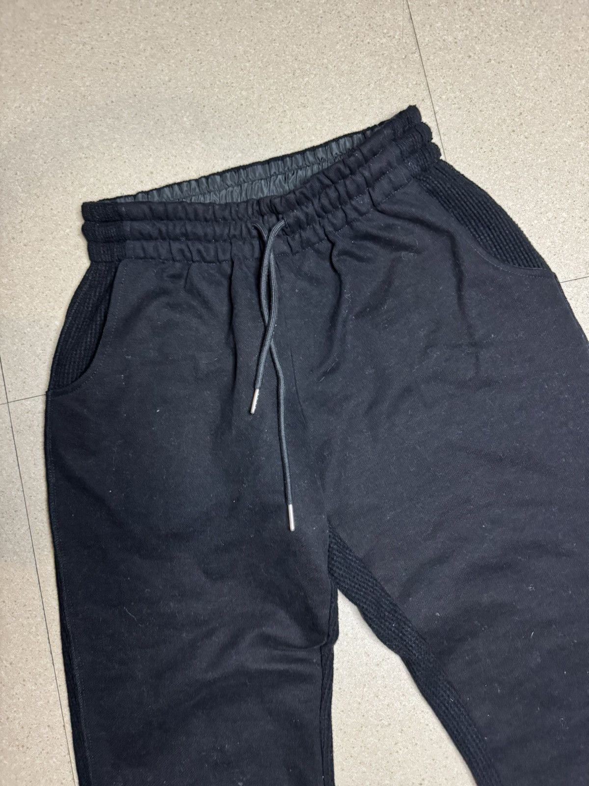 If Six Was Nine × Japanese Brand × Le Grande Bleu (L.G.B.) Rare Waffle Paneled hybrid sweatpants Size US 32 / EU 48 - 4 Thumbnail