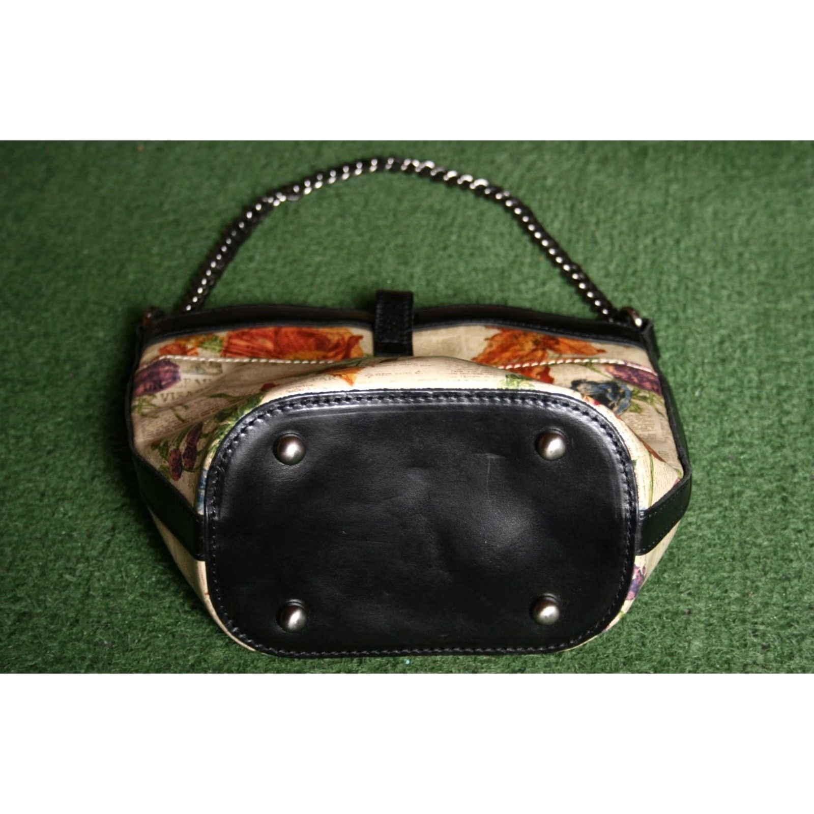 Patricia Nash PATRICIA NASH Blaire Parisian Floral Crossbody Bag Bucket Purse, Multicolor Leather, Adjustable Strap, Turn Lock, Womens, Bag Size ONE SIZE - 7 Thumbnail